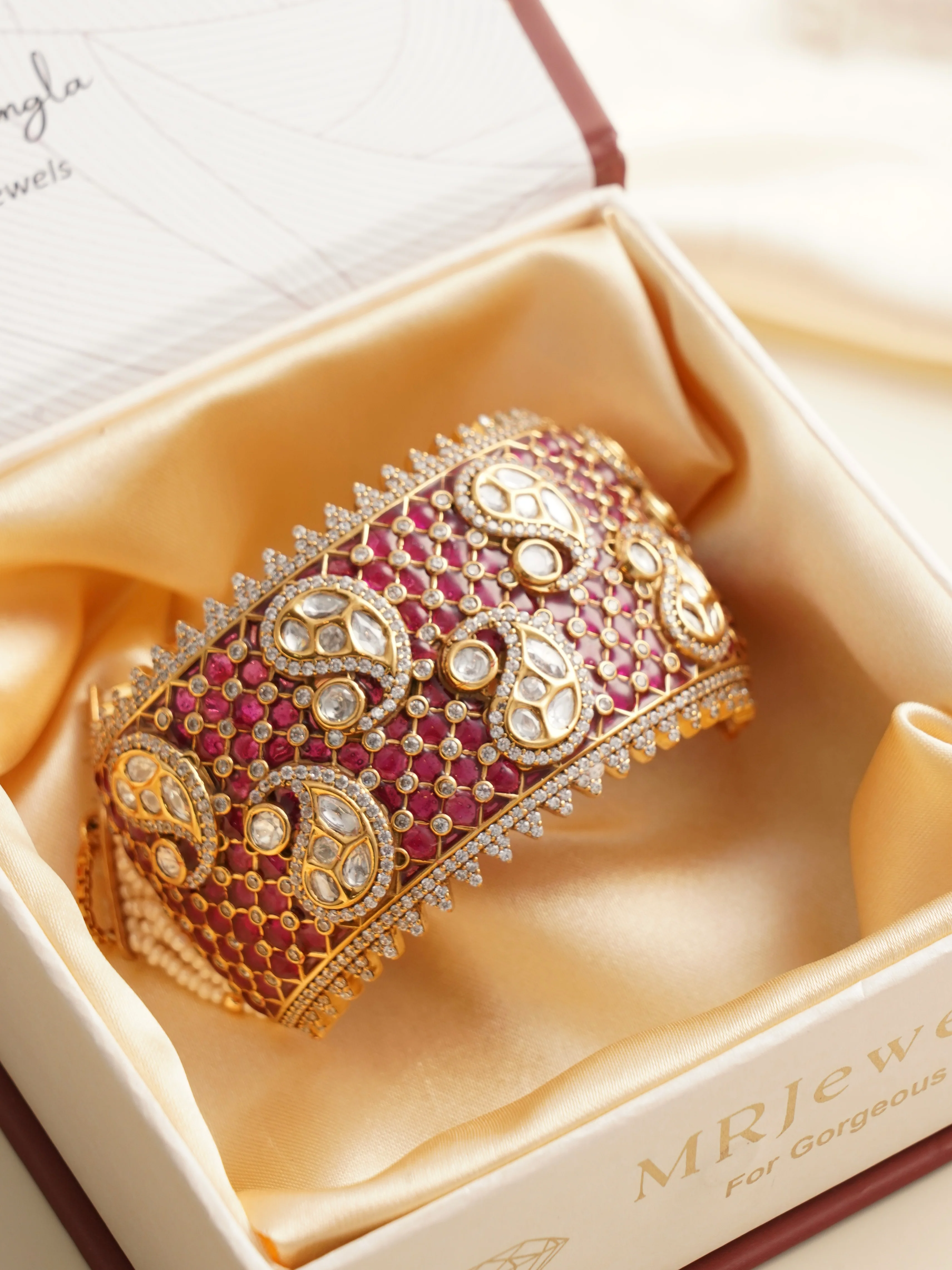 Aahana Polki Designer Bracelet - Image 3