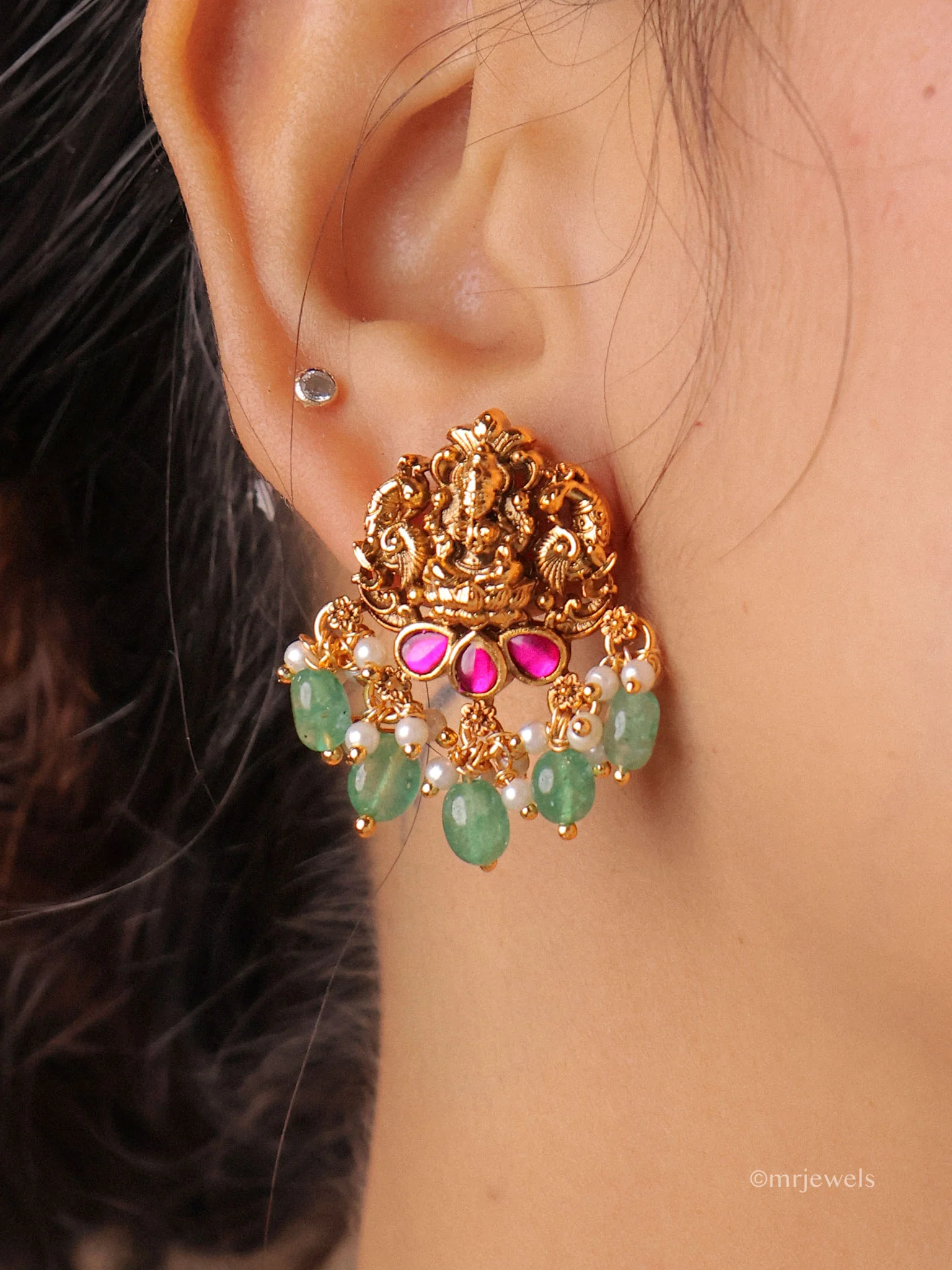 Aaradhya Lakshmi Beaded Choker - Image 2
