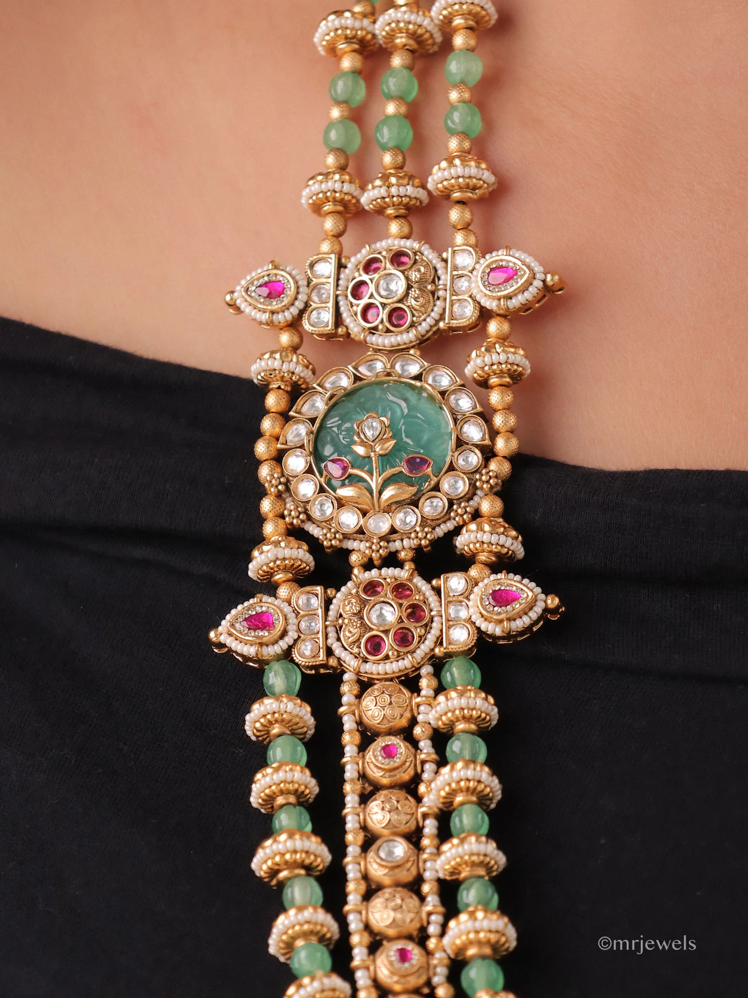 Aaradhya Meenakari Heritage Layered Set - Image 3