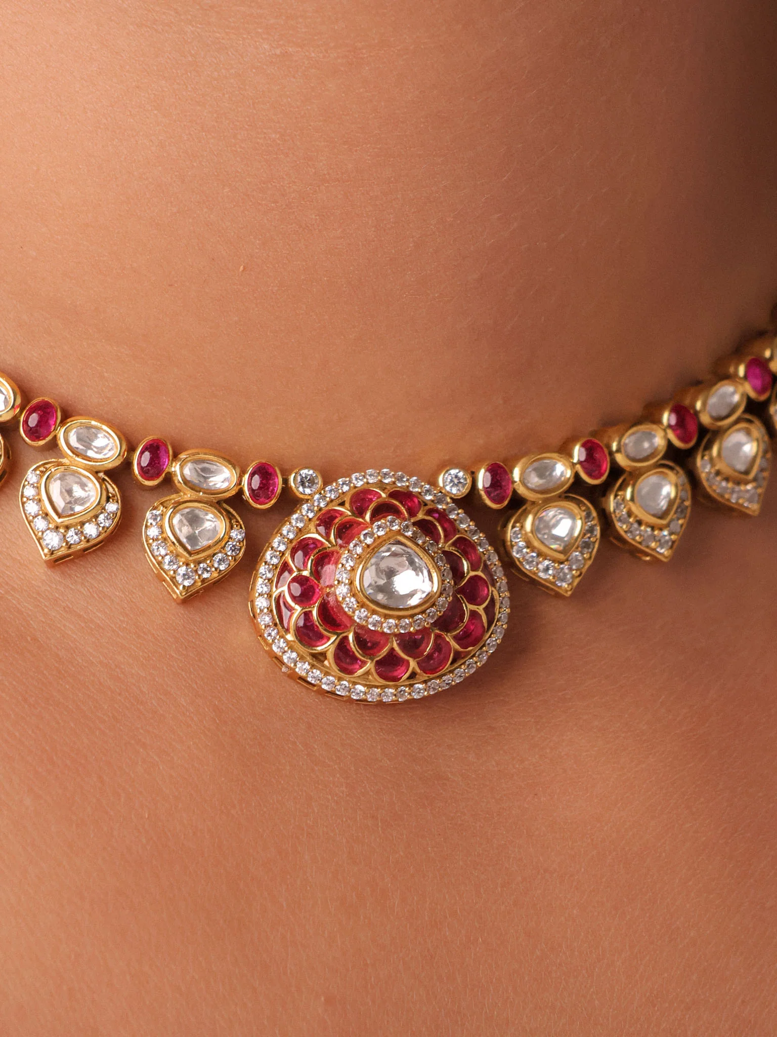 Aaranya Classic Kundan Choker Set - Image 2