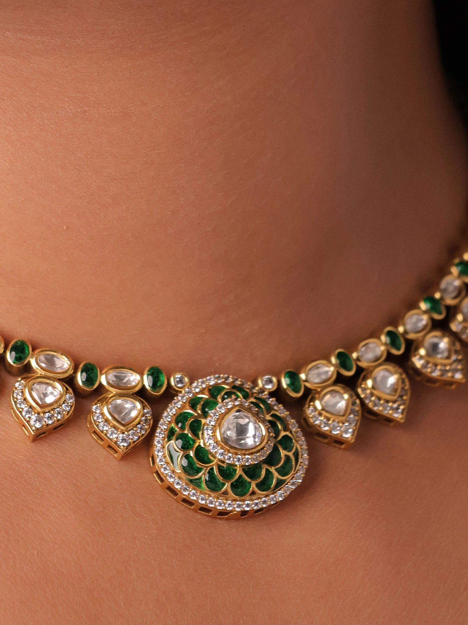 Aaranya Classic Kundan Choker Set - Image 6