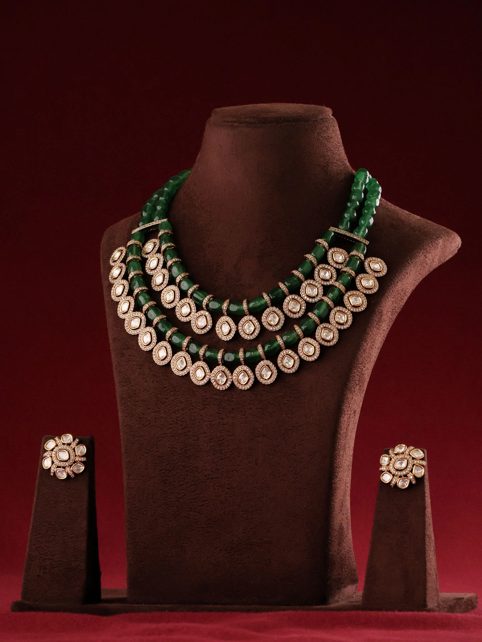 Aaranya Polki Beads Heritage Set - Image 2