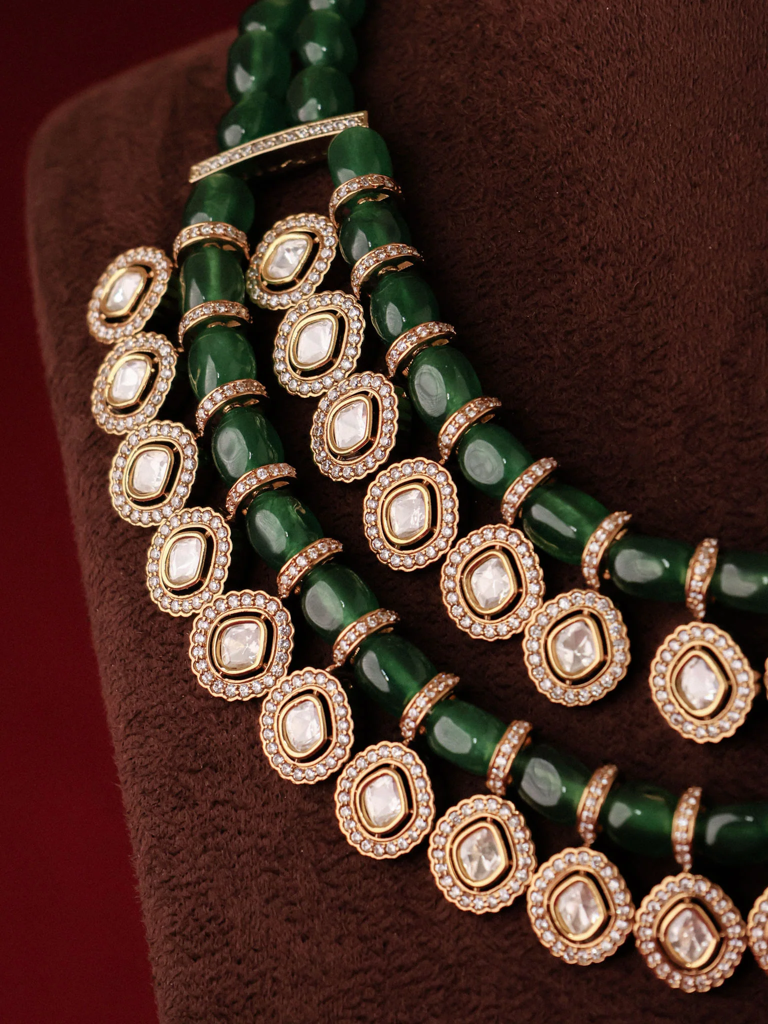 Aaranya Polki Beads Heritage Set - Image 3
