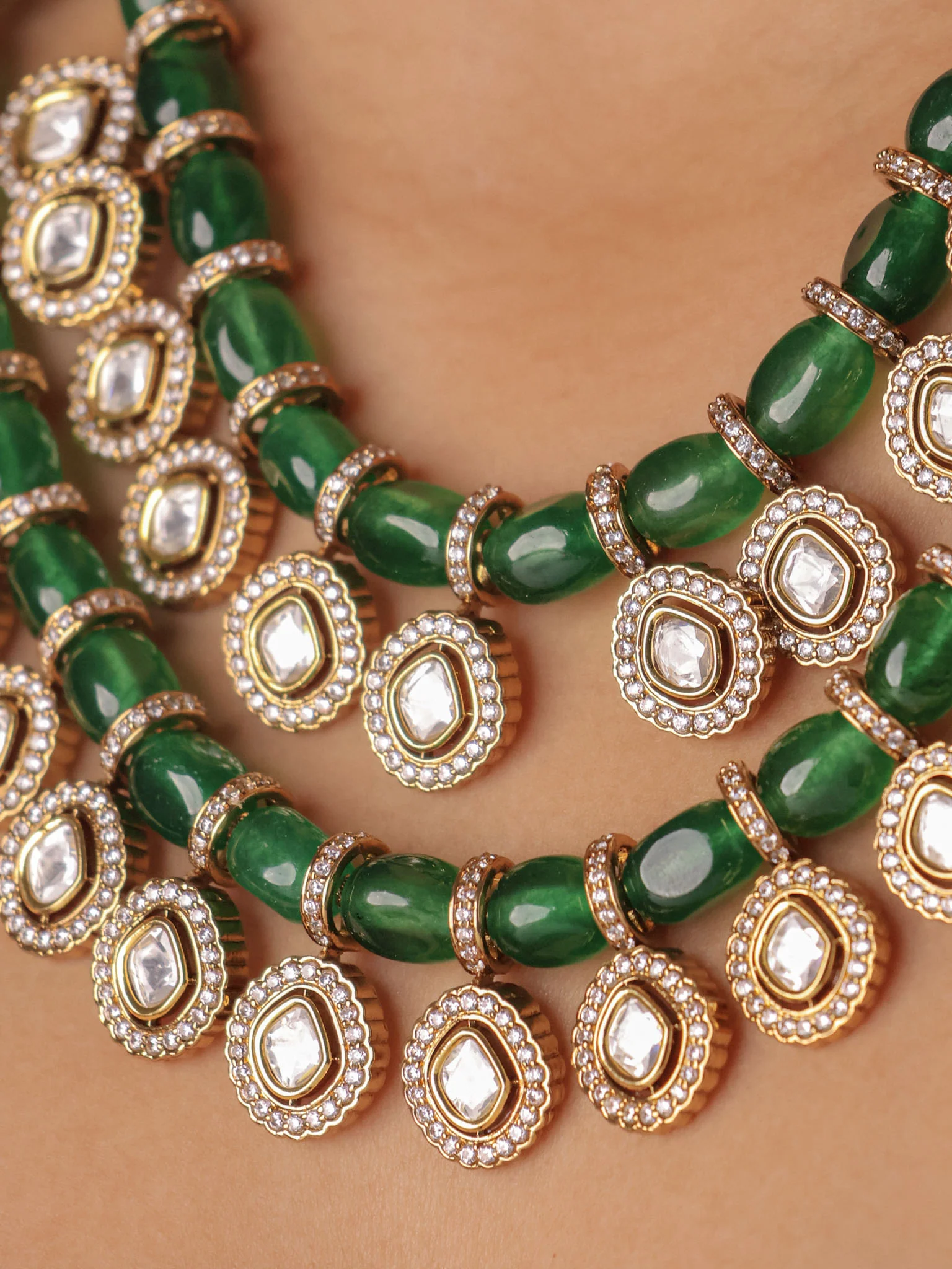 Aaranya Polki Beads Heritage Set - Image 8