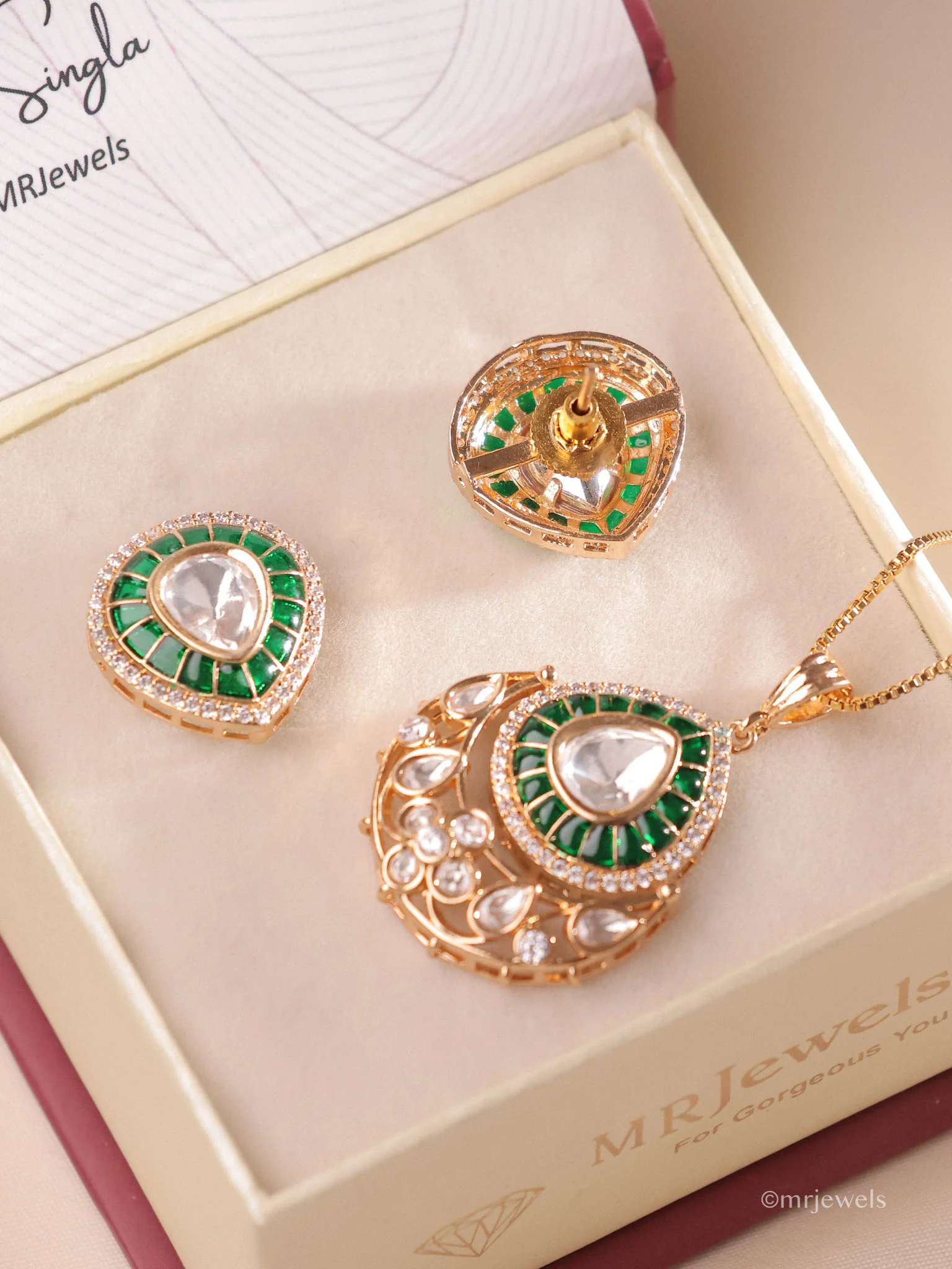 Aarini Jewel Pendant Set - Image 2