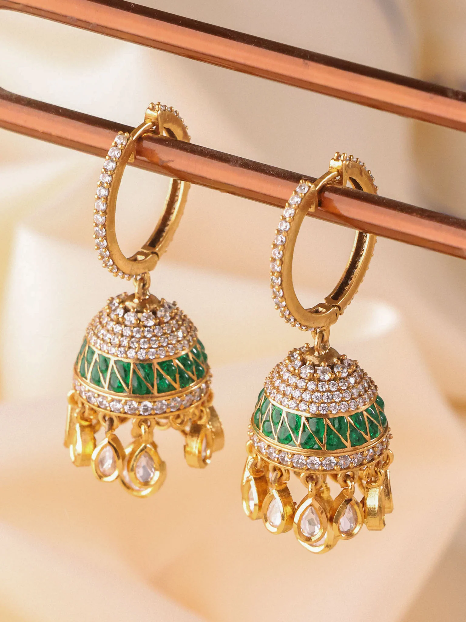 Aarohi Royal Jhumka Hoops - Image 2