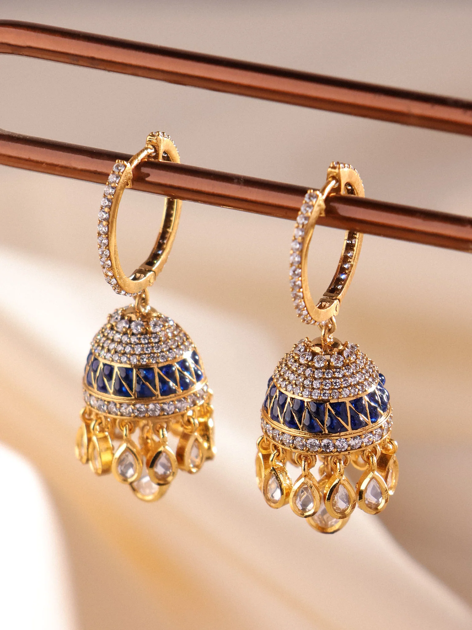 Aarohi Royal Jhumka Hoops - Image 3