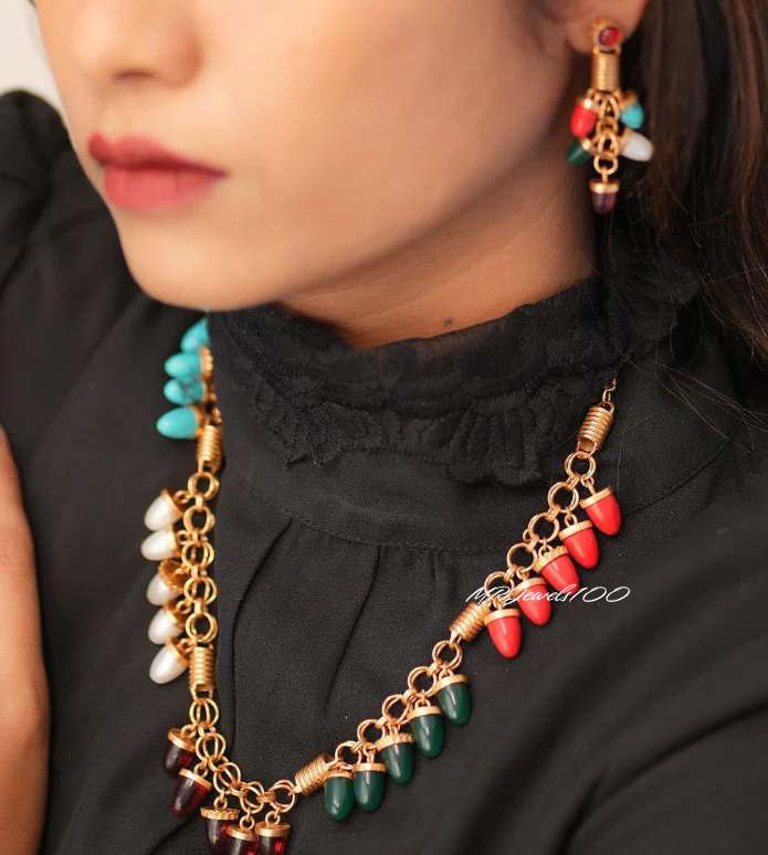 Aarvika Royale – Bold Matte Finish Statement Jewelry