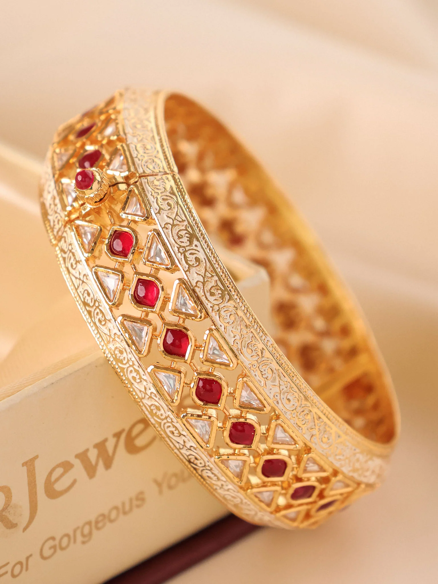 Advika Royal Polki Jadau Bangles