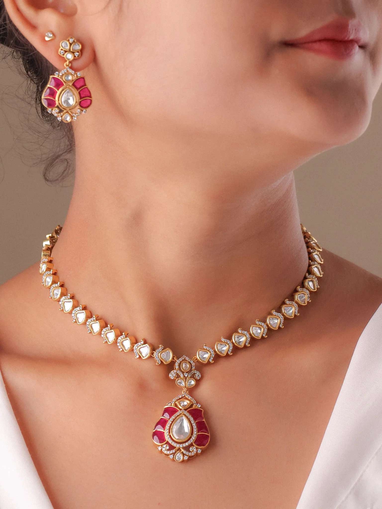 Ahalya  Antique Kundan Necklace