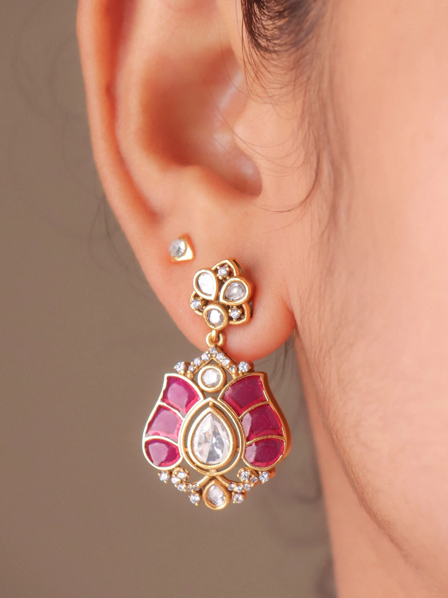 Ahalya  Antique Kundan Necklace - Image 3