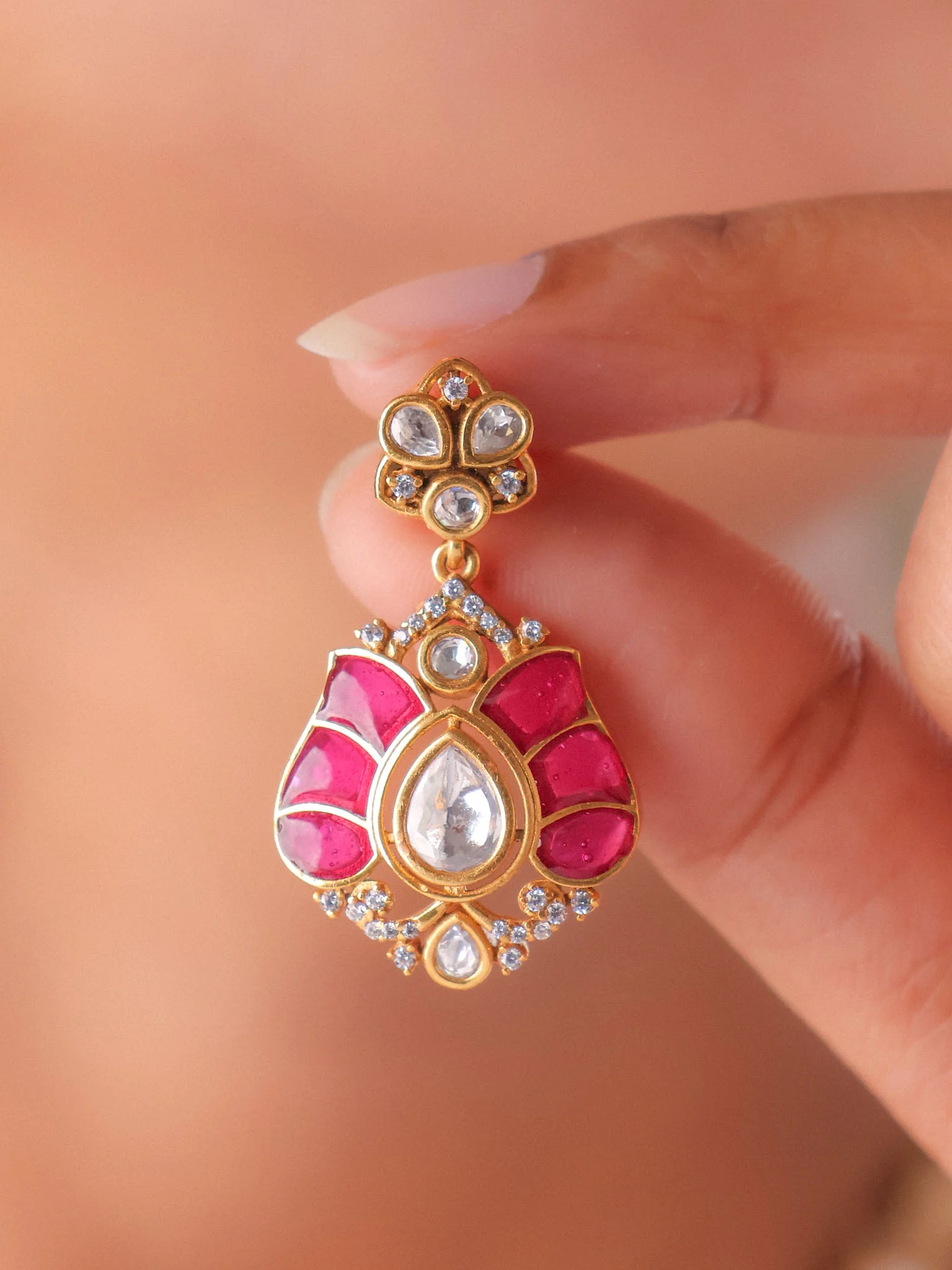 Ahalya  Antique Kundan Necklace - Image 4