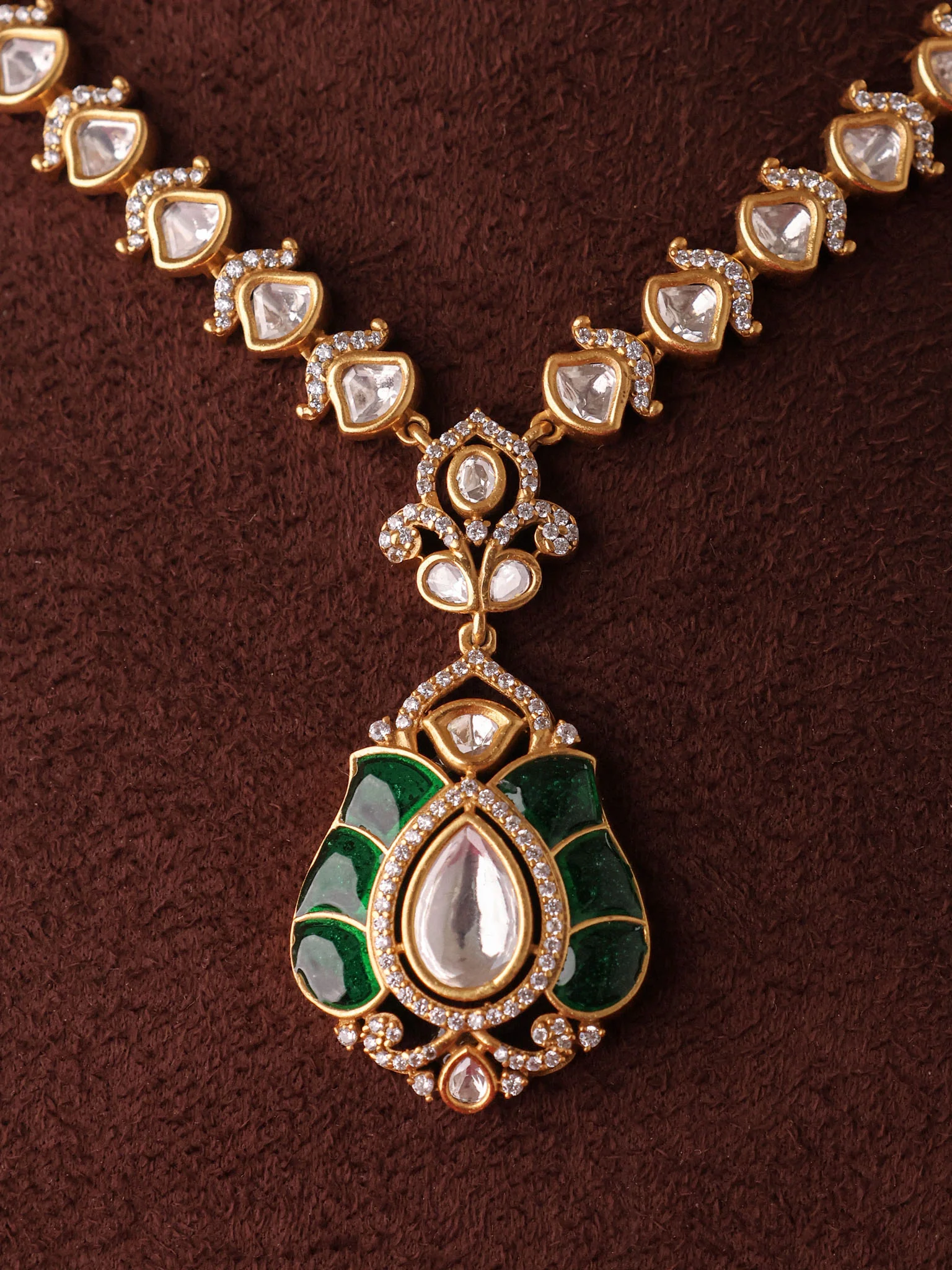 Ahalya  Antique Kundan Necklace - Image 6