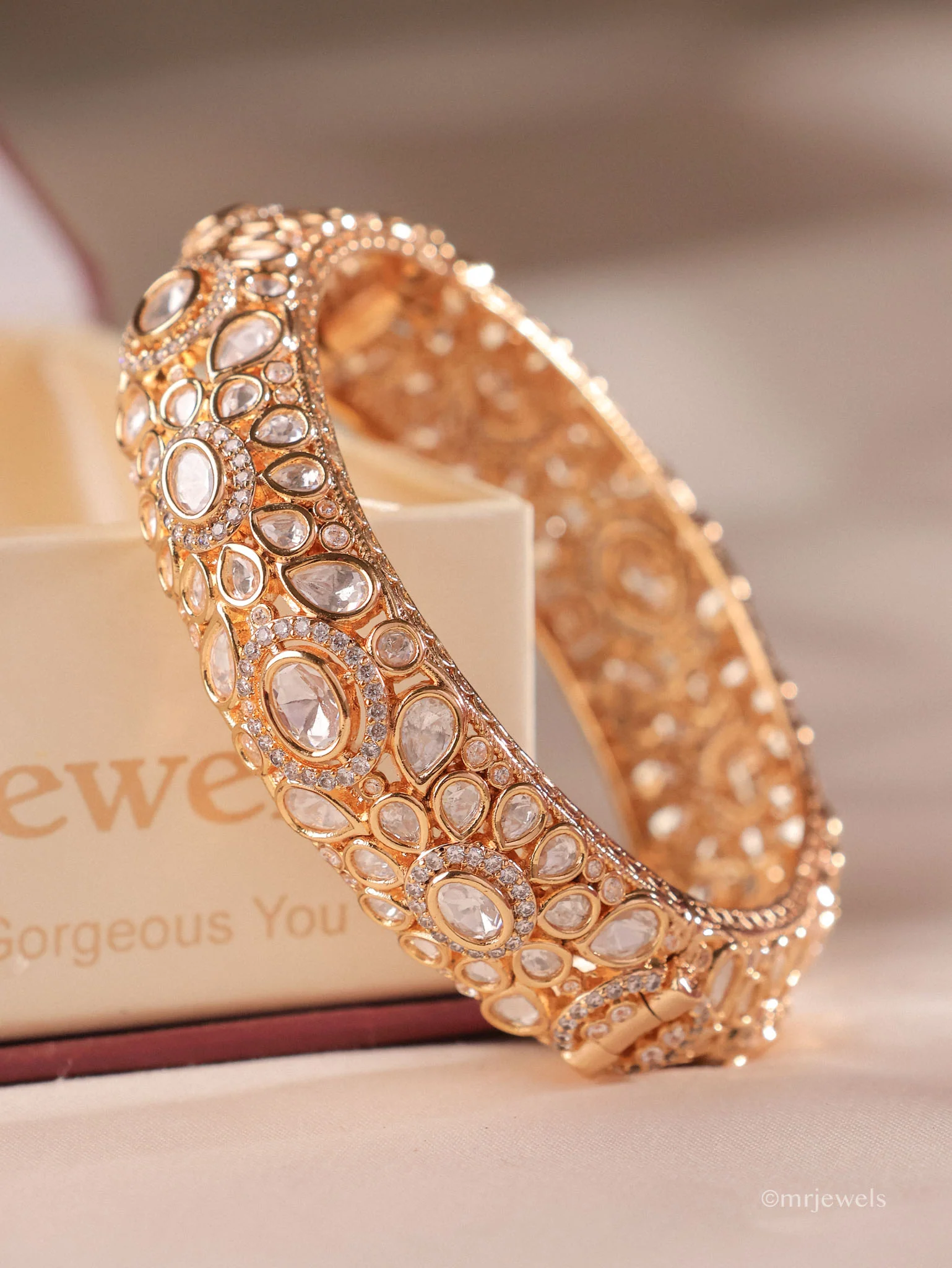 Ahalya Antique Polki Bangle