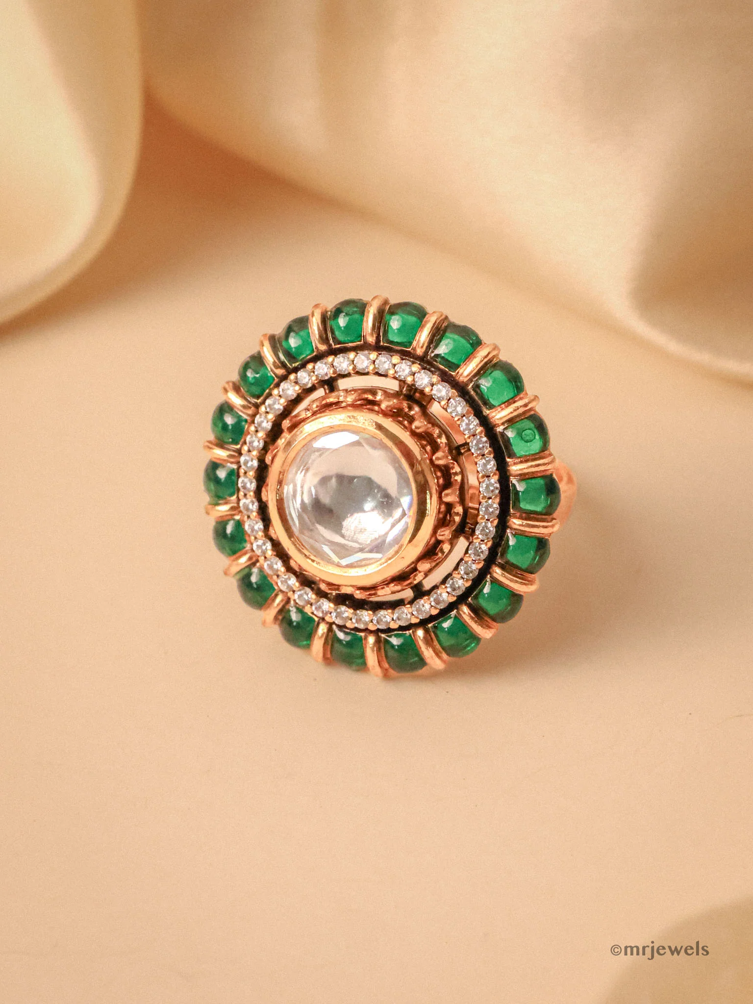 Alia Polki Ring Adjustable Size - Image 4