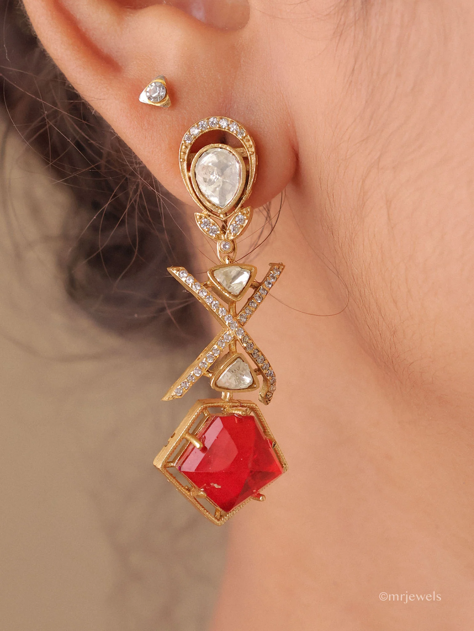 Anvika Royal Kundan Necklace Set - Image 3