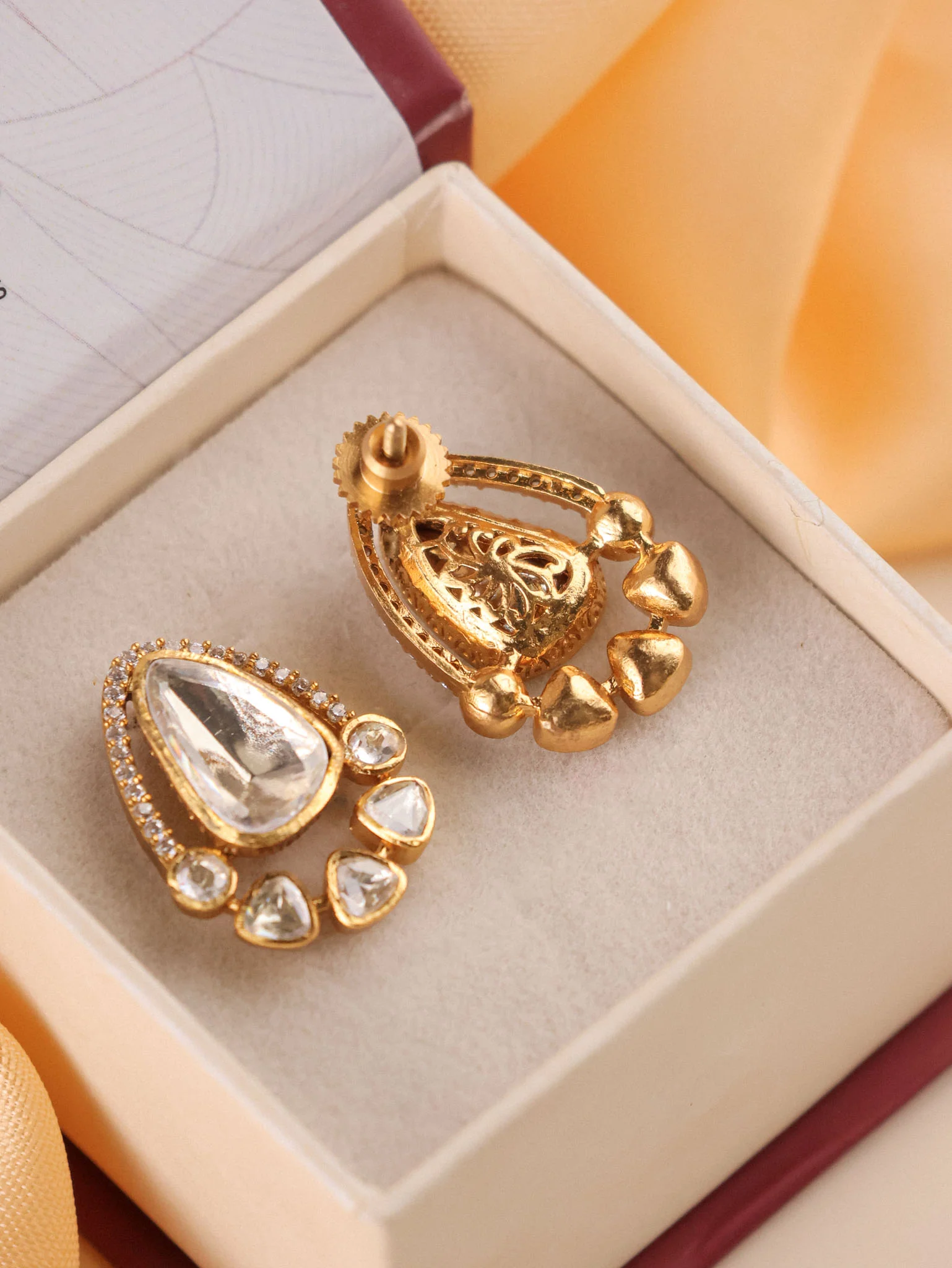 Aura Moissanite Studs (Screw Back) - Image 2