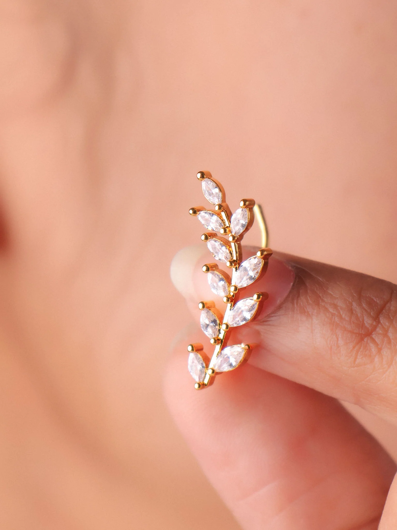 Aurelia Crystal Vine Earcuff - Image 4