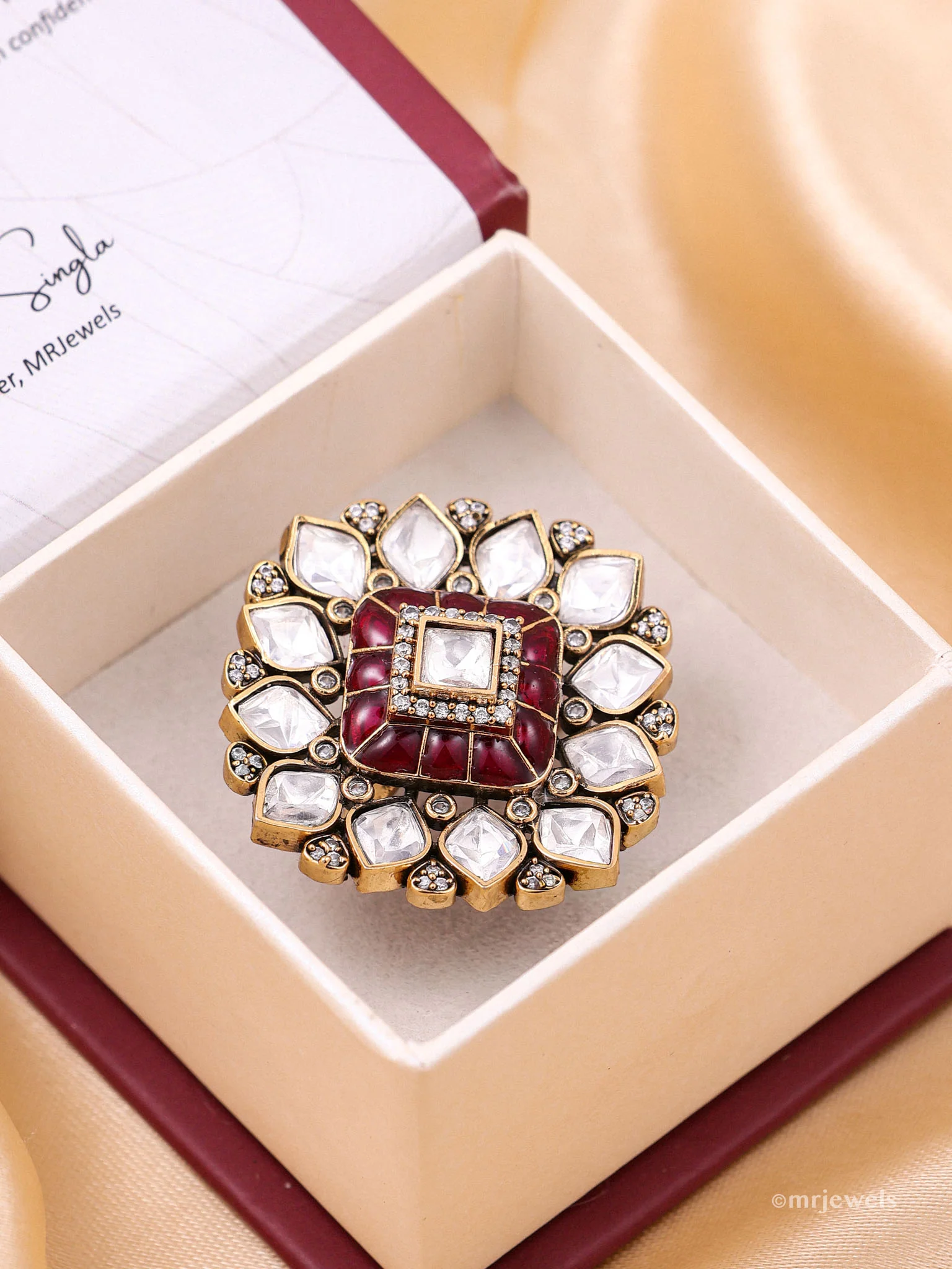 Aurelia Polki Victorian Ring - Image 2