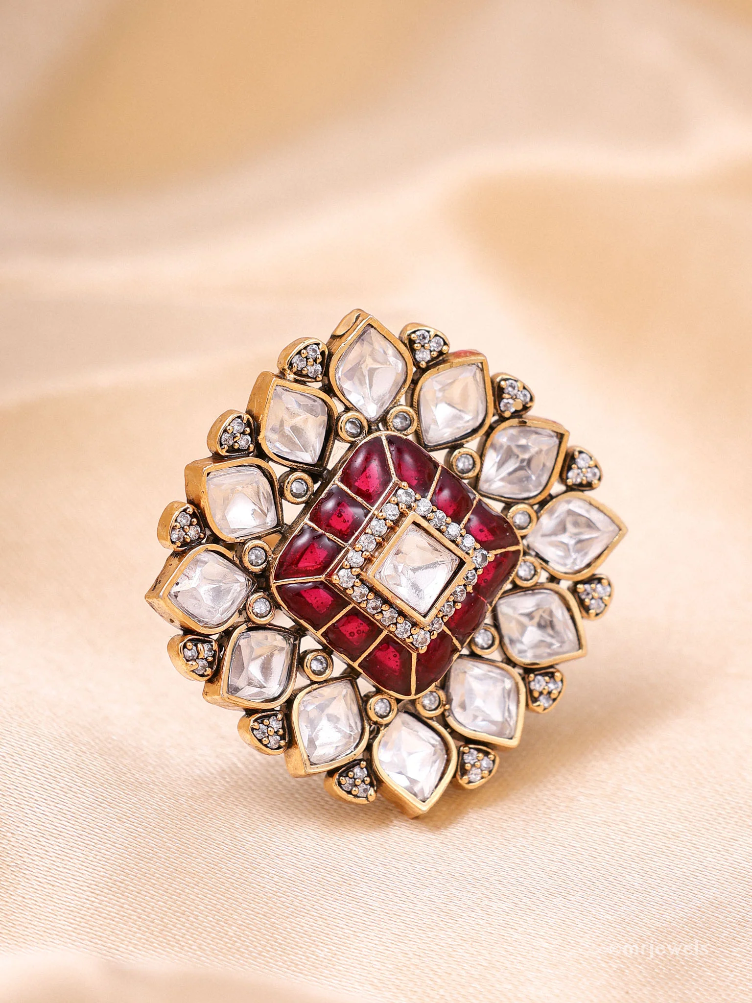 Aurelia Polki Victorian Ring - Image 3