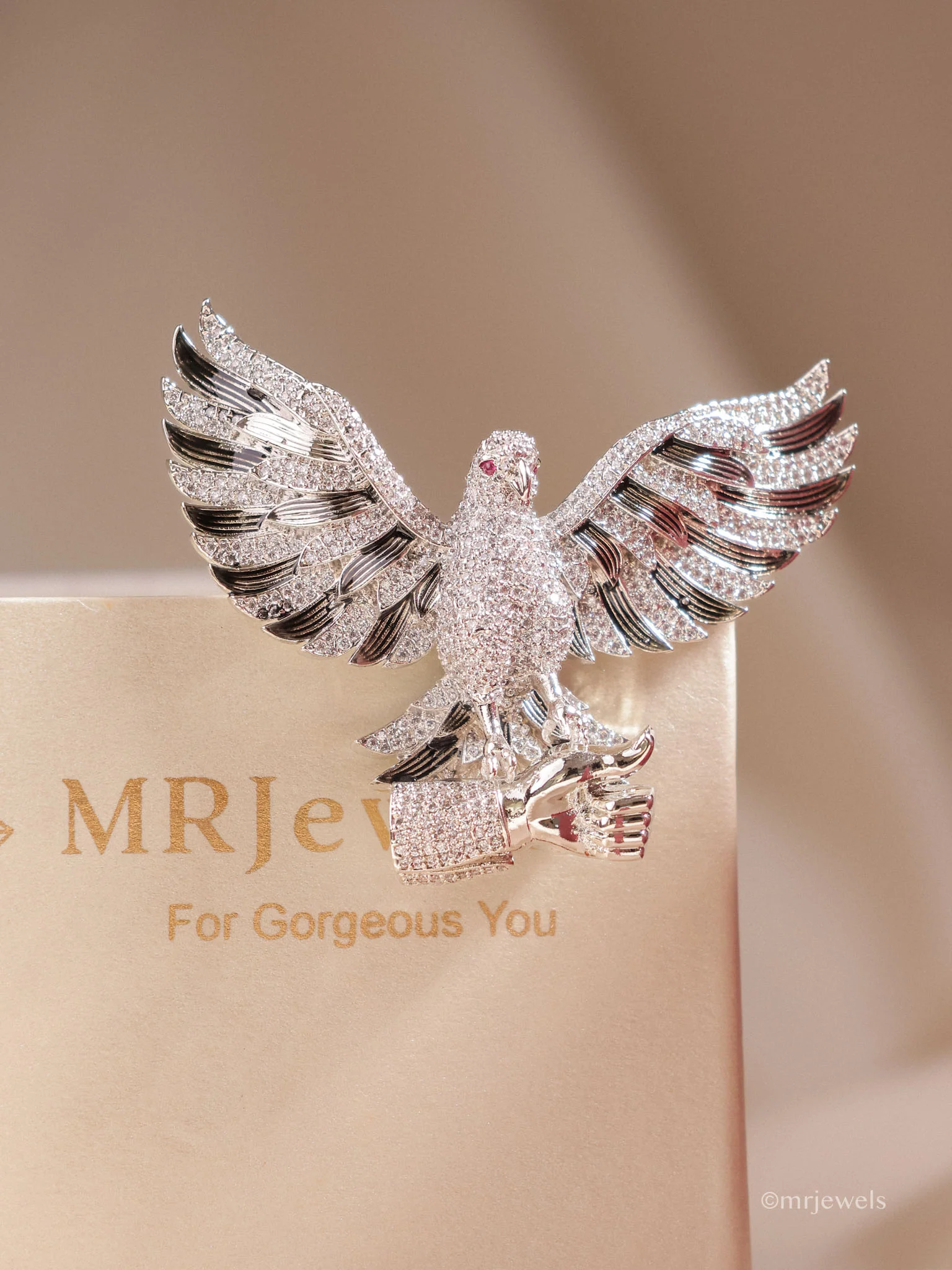 Aurelius Eagle Statement Brooch - Image 3