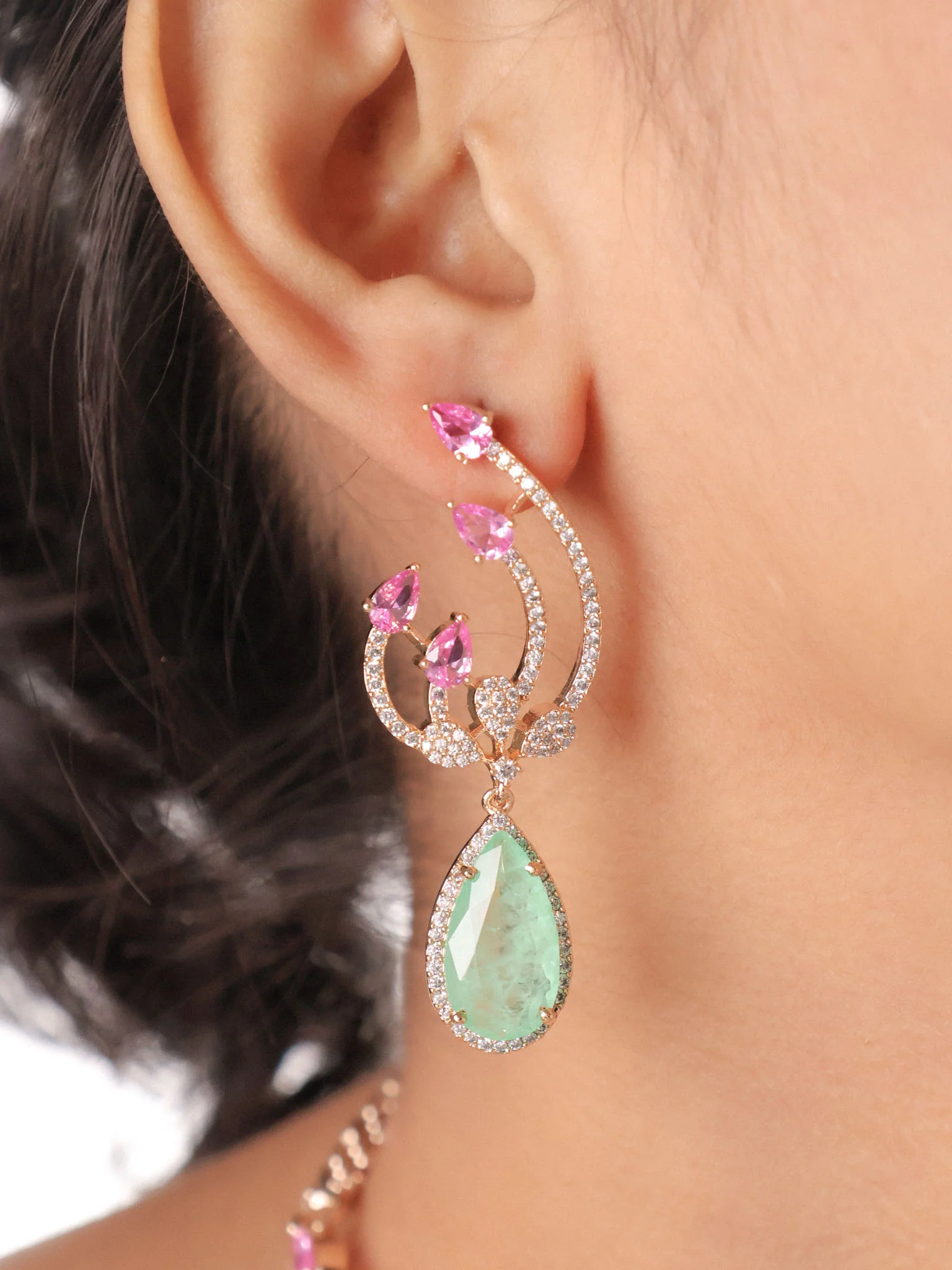 Aurora Luxury Diamond Choker Set - Image 6