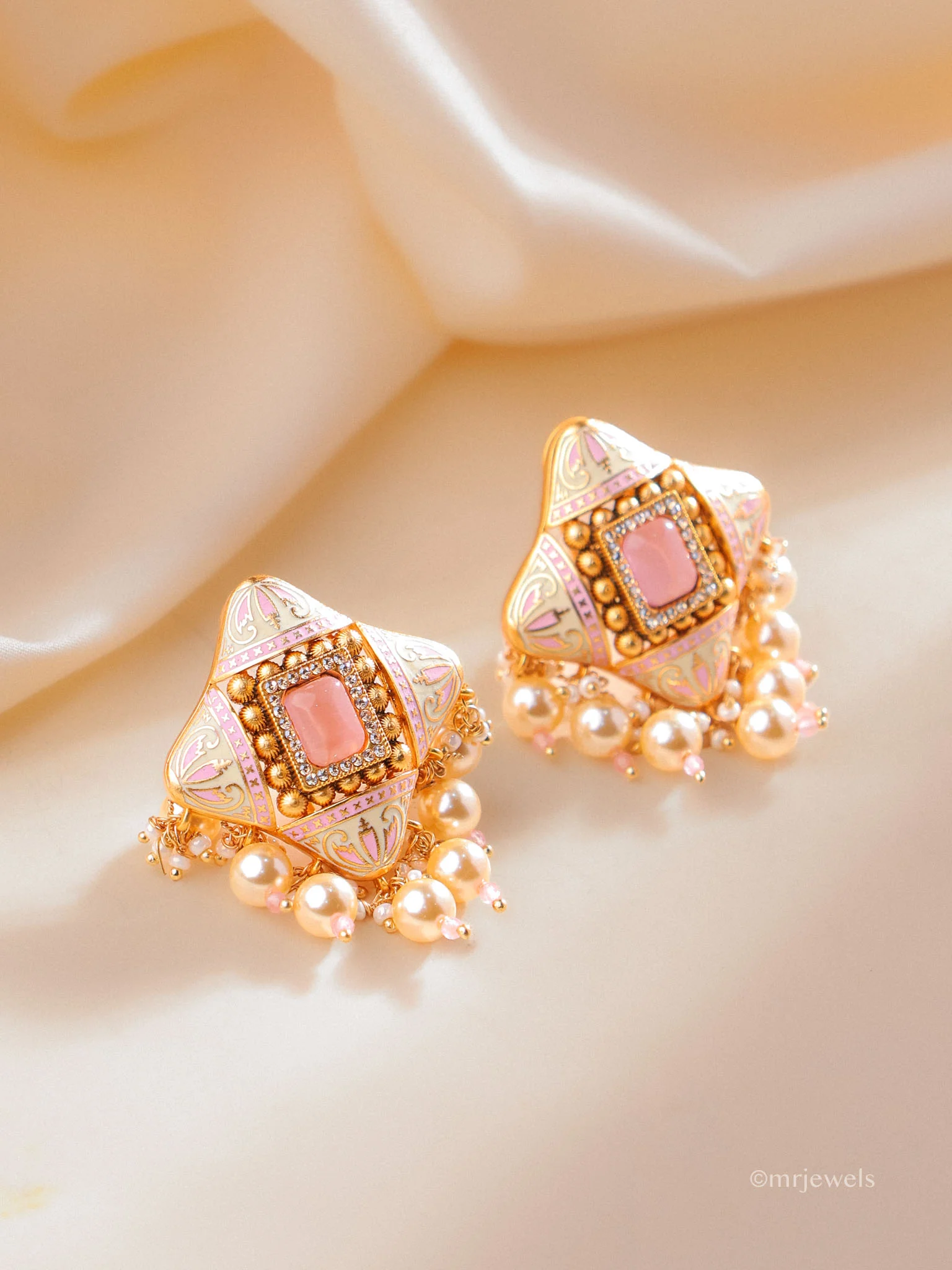 Averra Meenakari Pearl Drops - Image 3