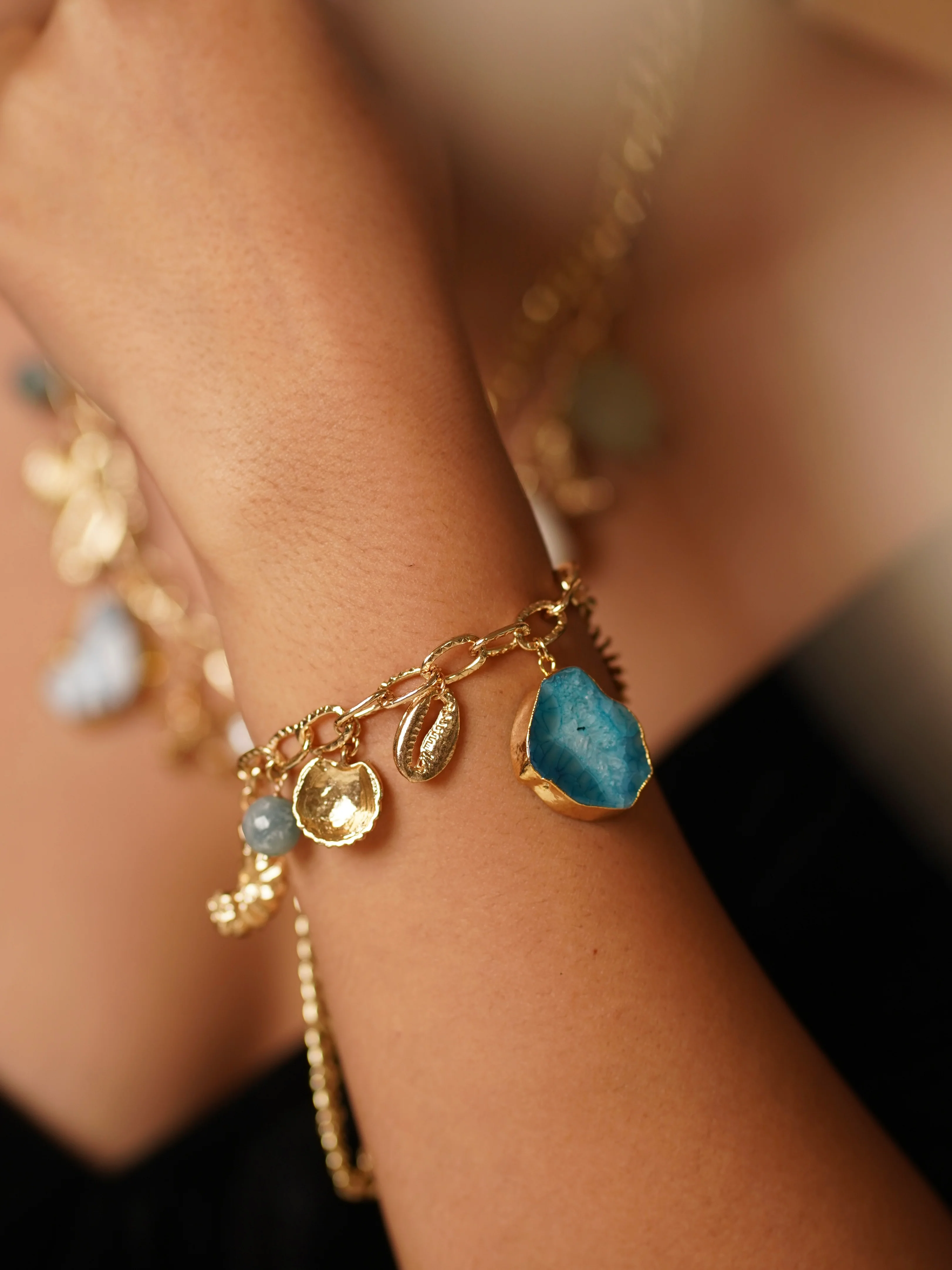 Azure Sirena layered Charm Set - Image 2