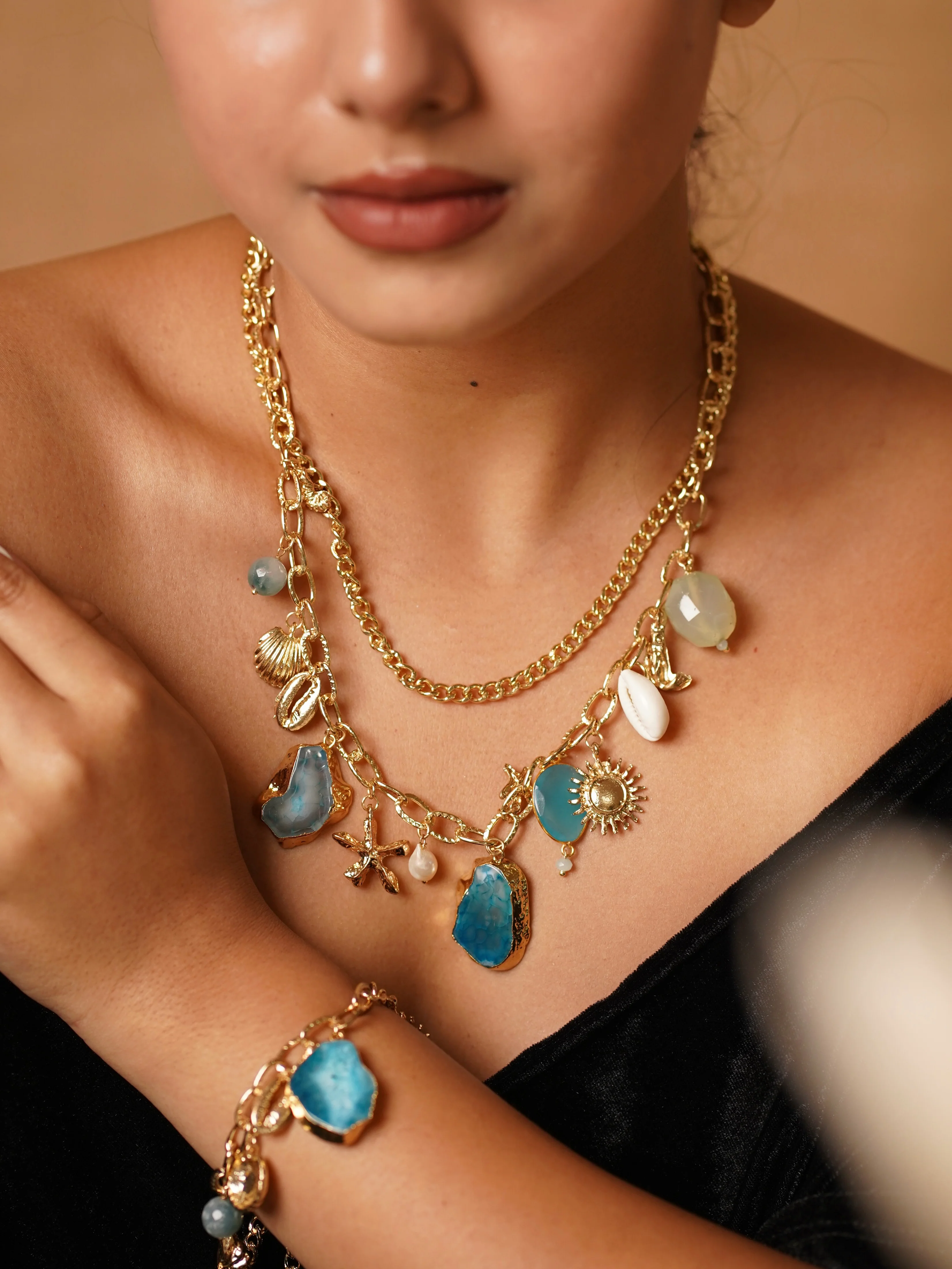 Azure Sirena layered Charm Set - Image 3