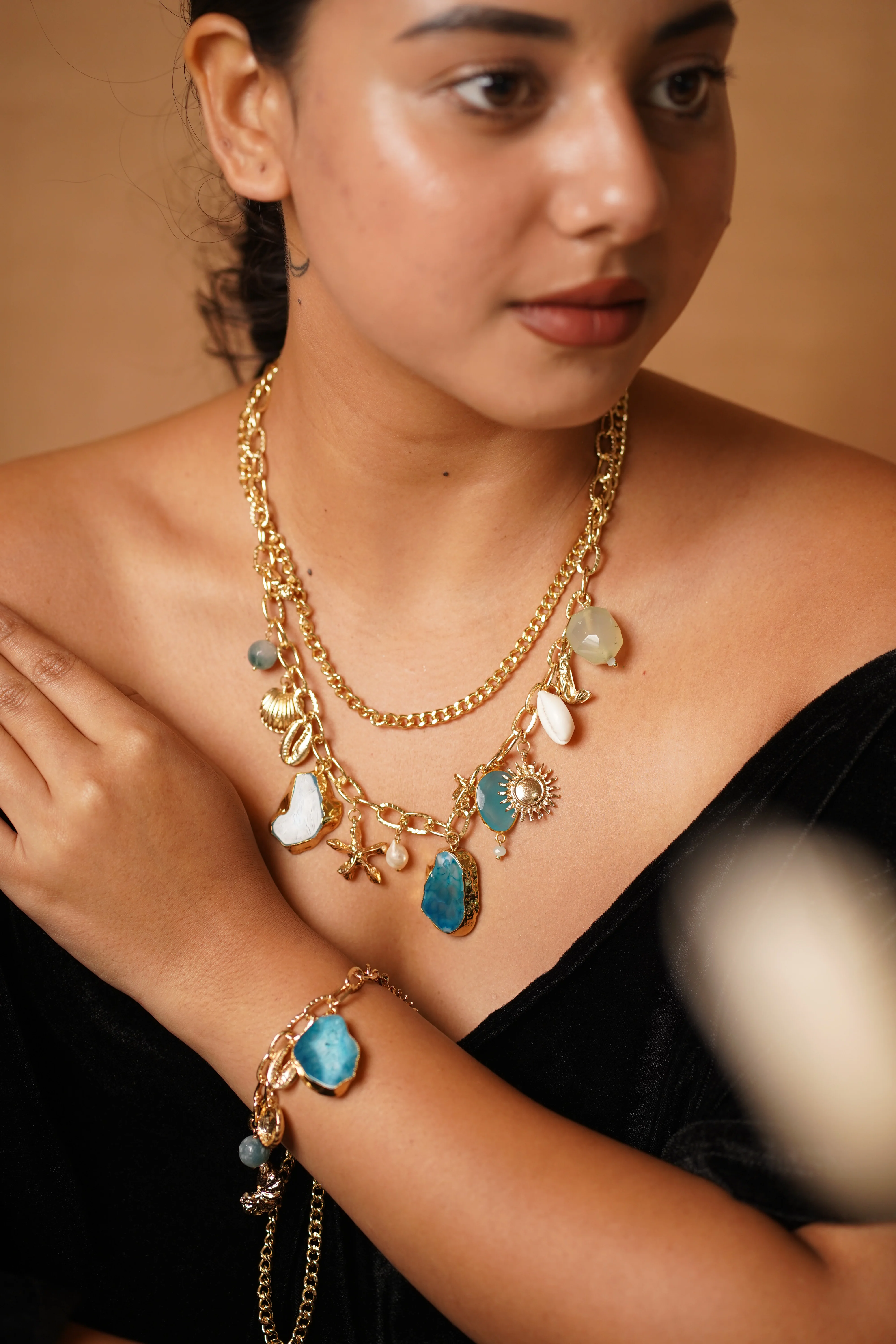 Azure Sirena layered Charm Set - Image 4
