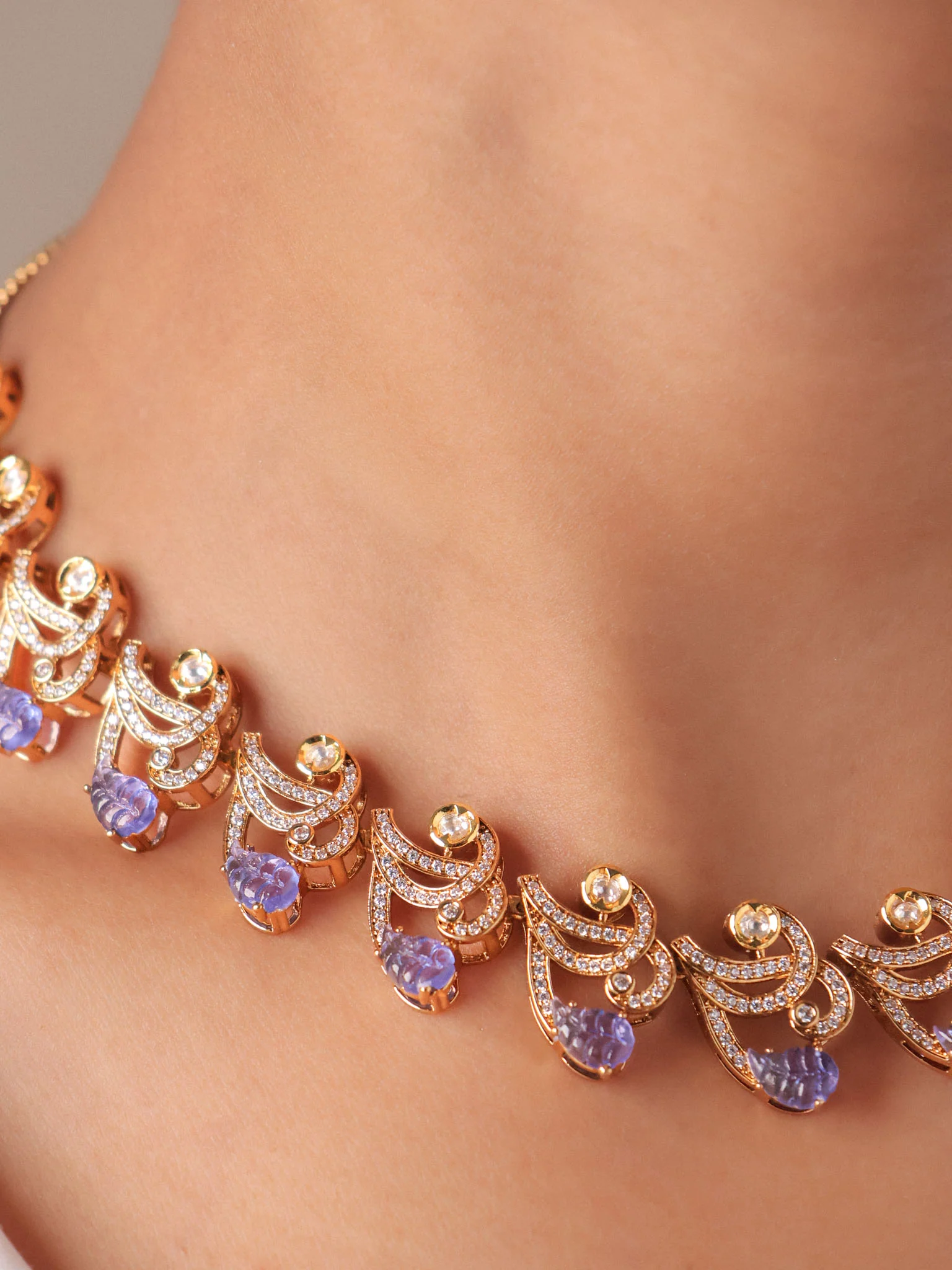 Carved Stone Necklace Set - Image 5