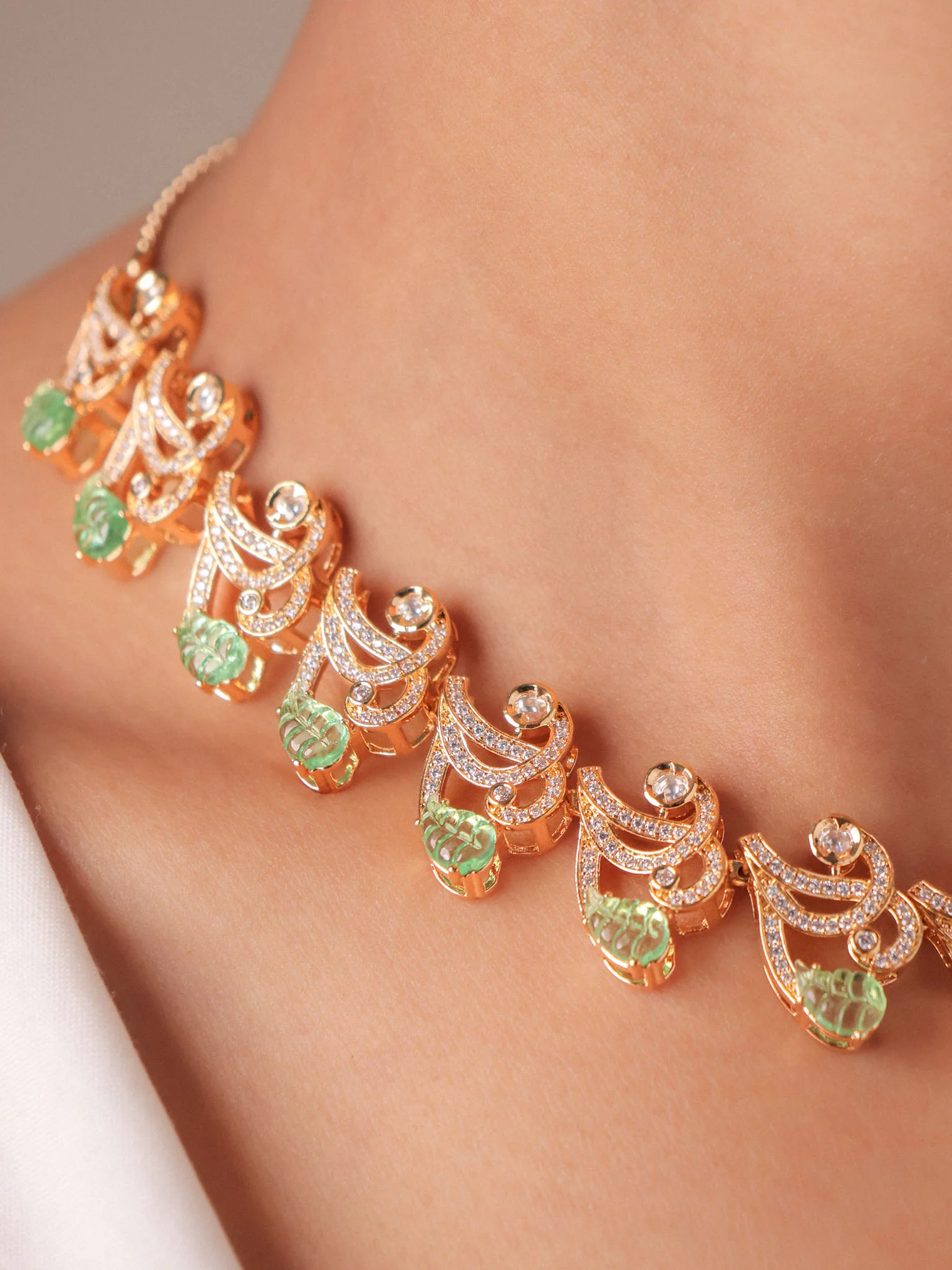 Carved Stone Necklace Set - Image 8