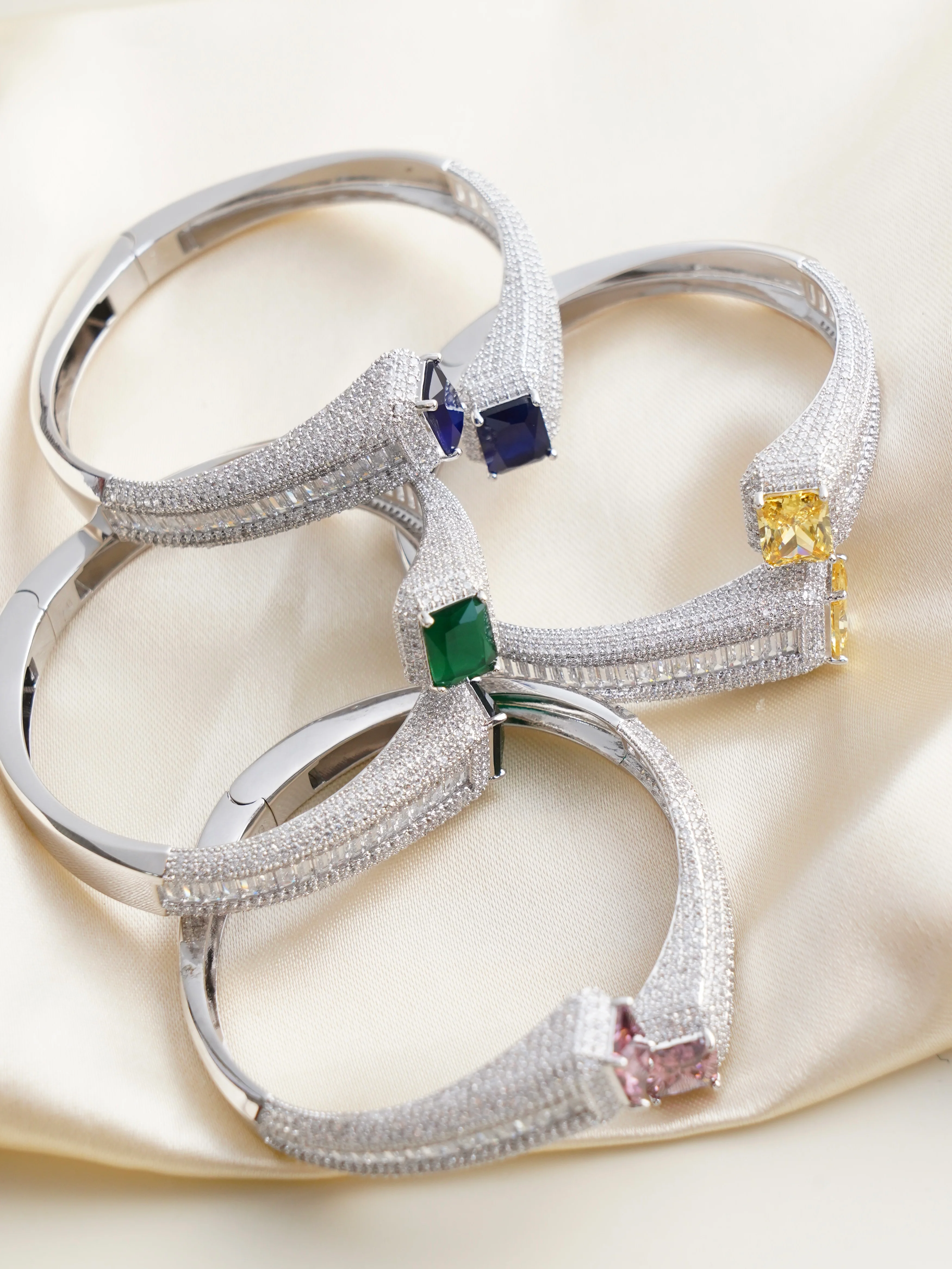 Celestia Luxe Bracelets – Multicolor Stone Glamour - Image 4