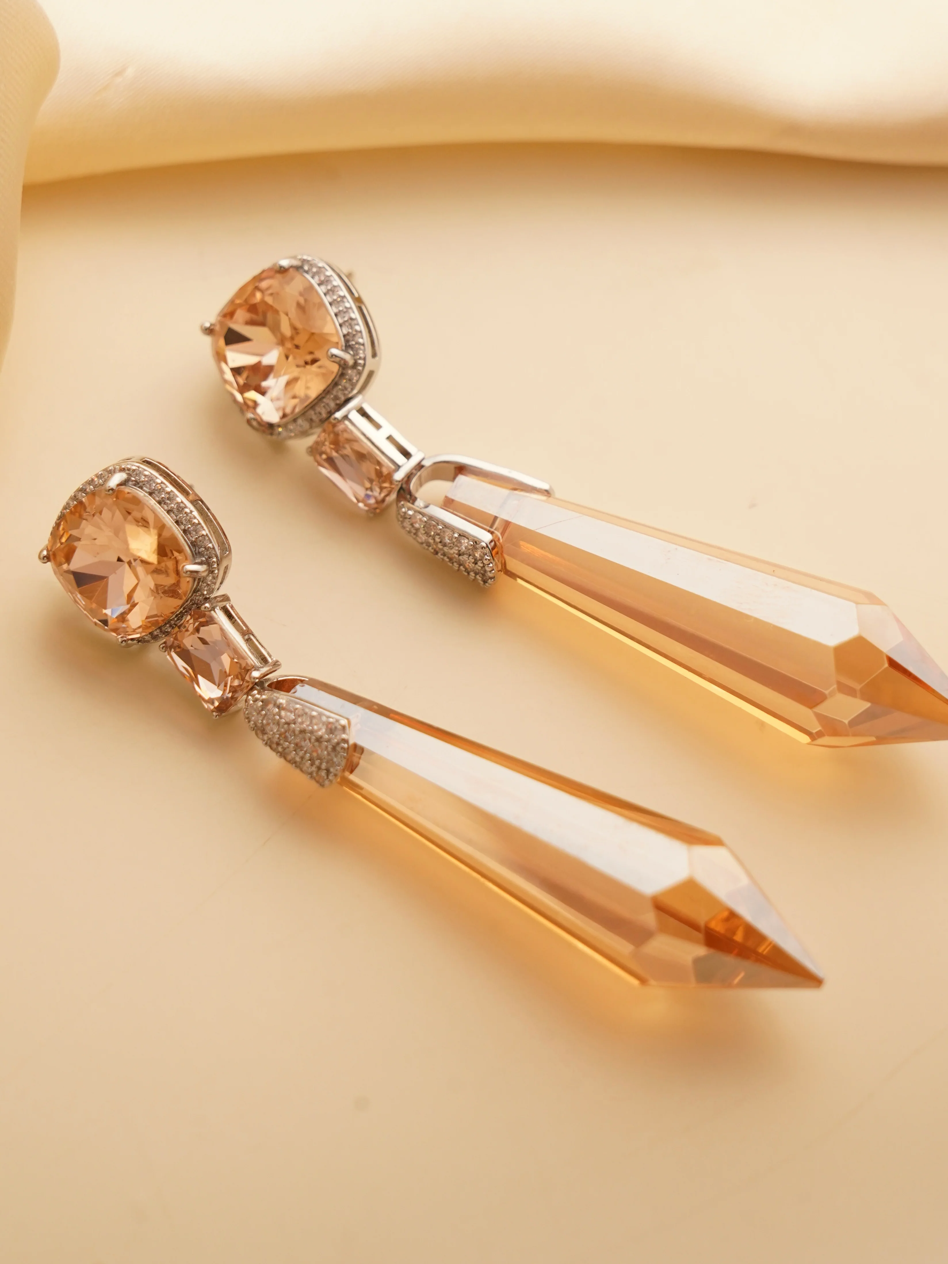 Celestial Prism Drop Earrings – Bold Crystal Brilliance in Every Hue - Image 4