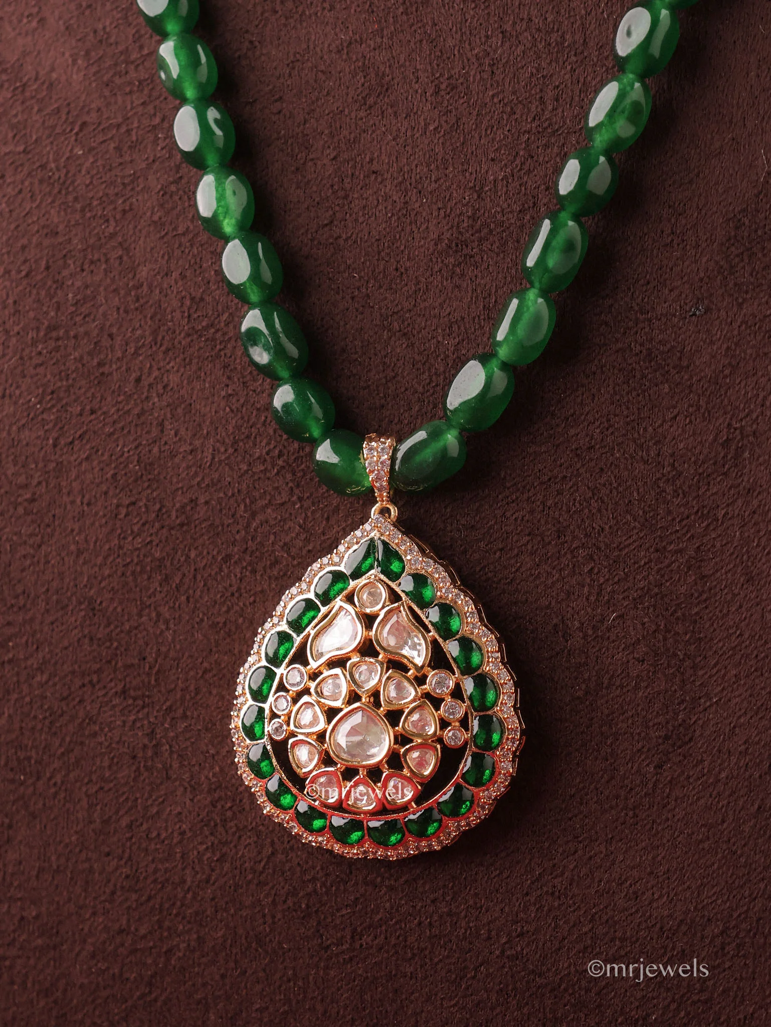 Charvi Polki Pendant Set - Image 4