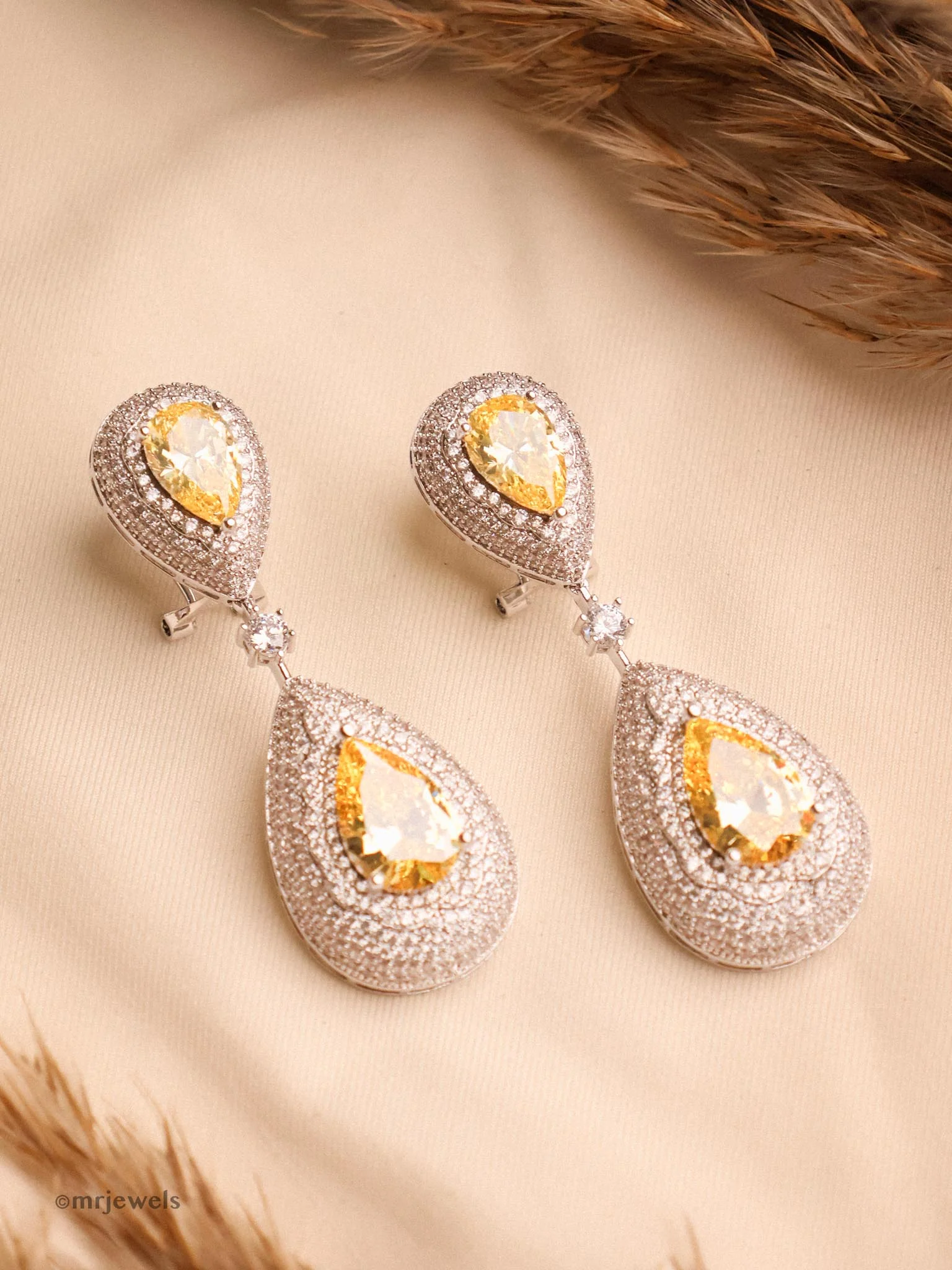 Cocktail Diamond Earrings - Image 3
