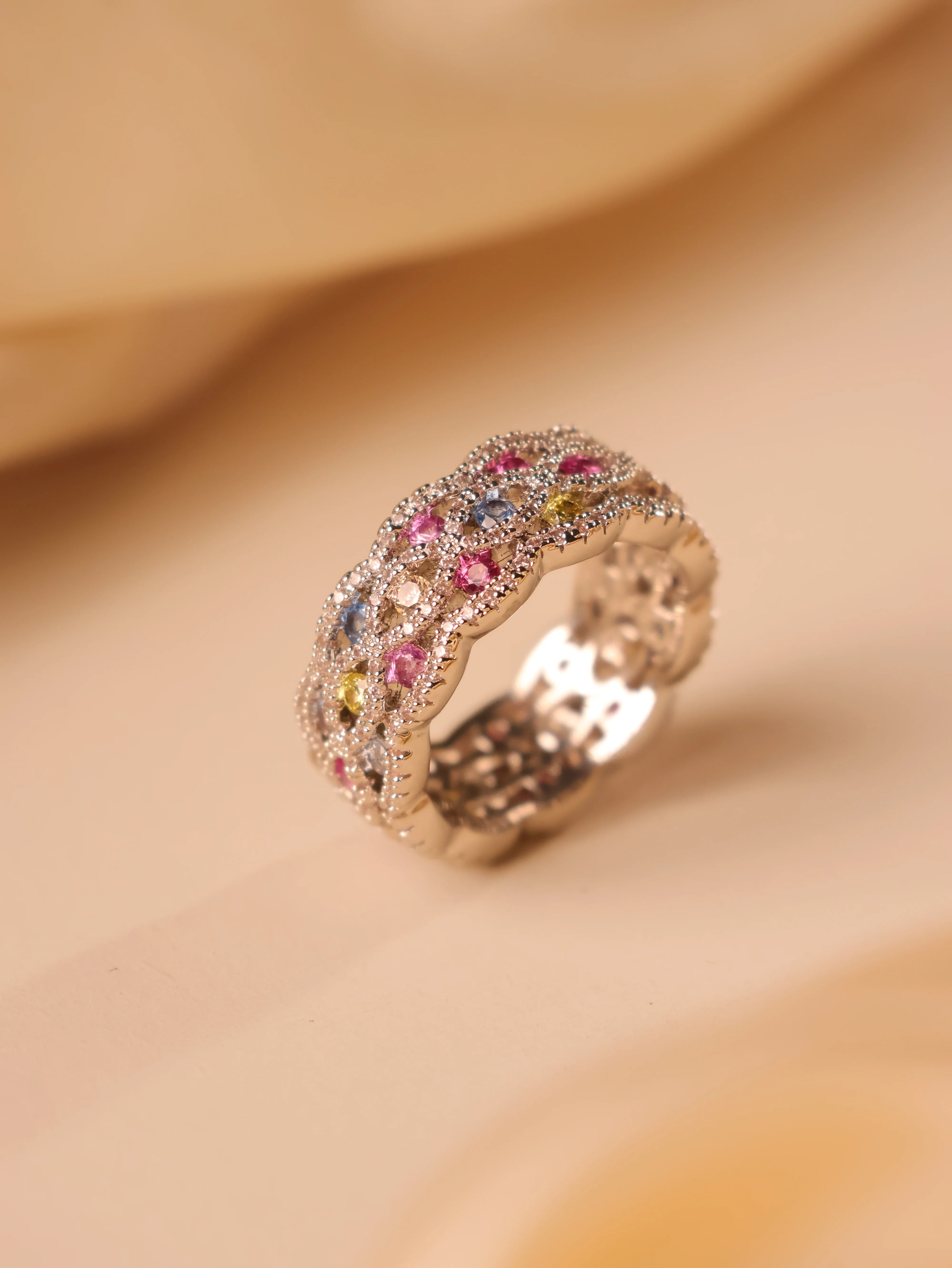 Multicolored Diamond Band - Image 2