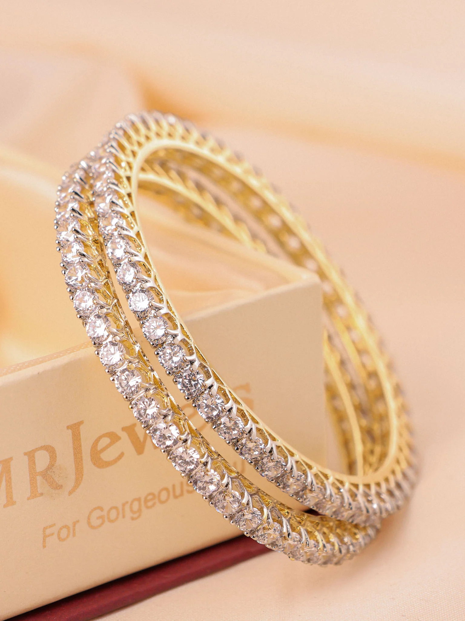 Diamond  Bangles Set of 2 - Image 6