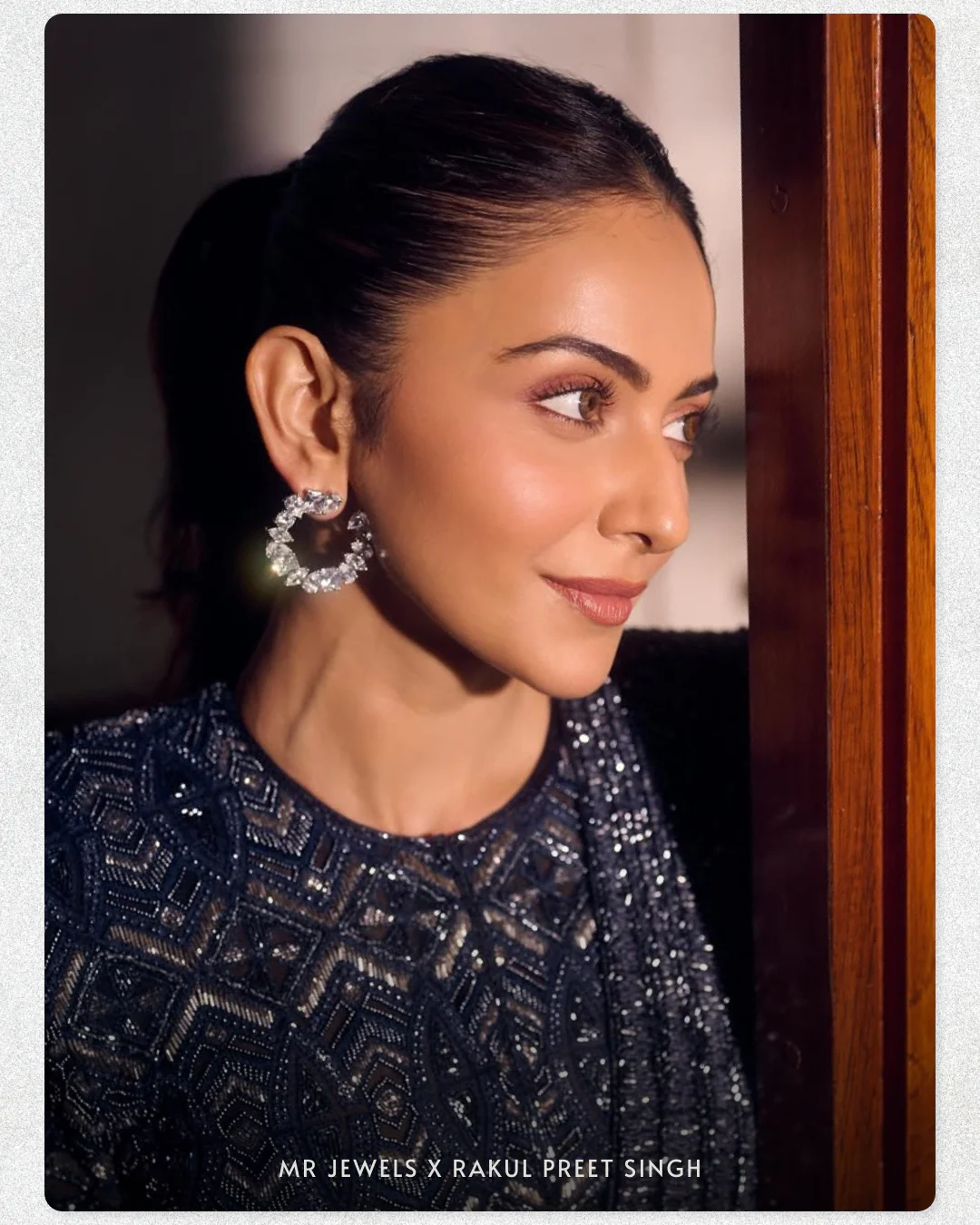 Diamond Hoop Danglers