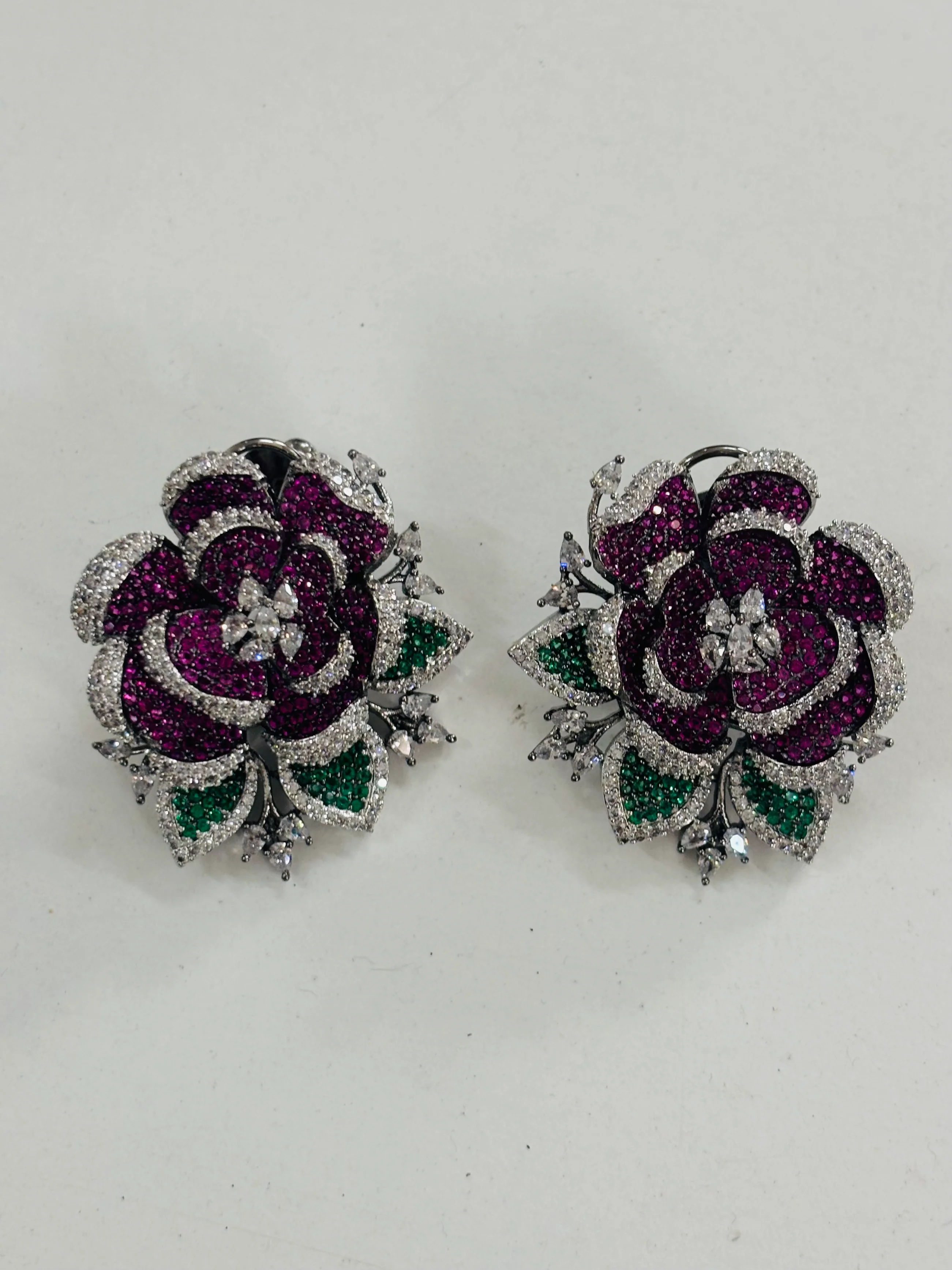 Diamond Ruby Designer studs - Image 2