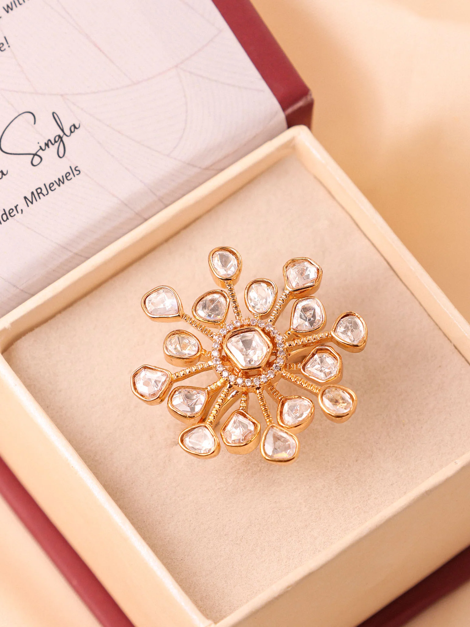 Elara Polki Statement Ring