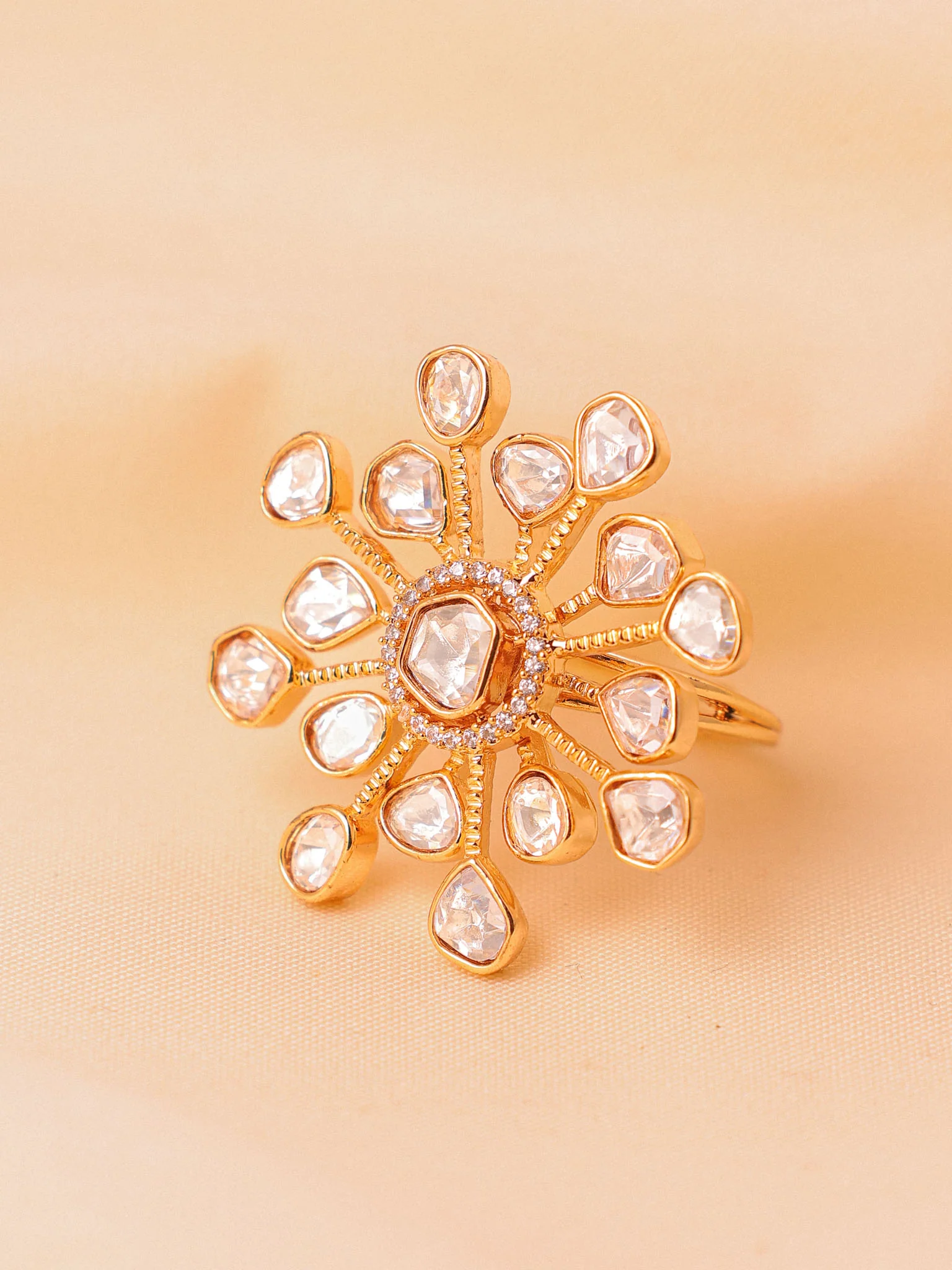 Elara Polki Statement Ring - Image 2