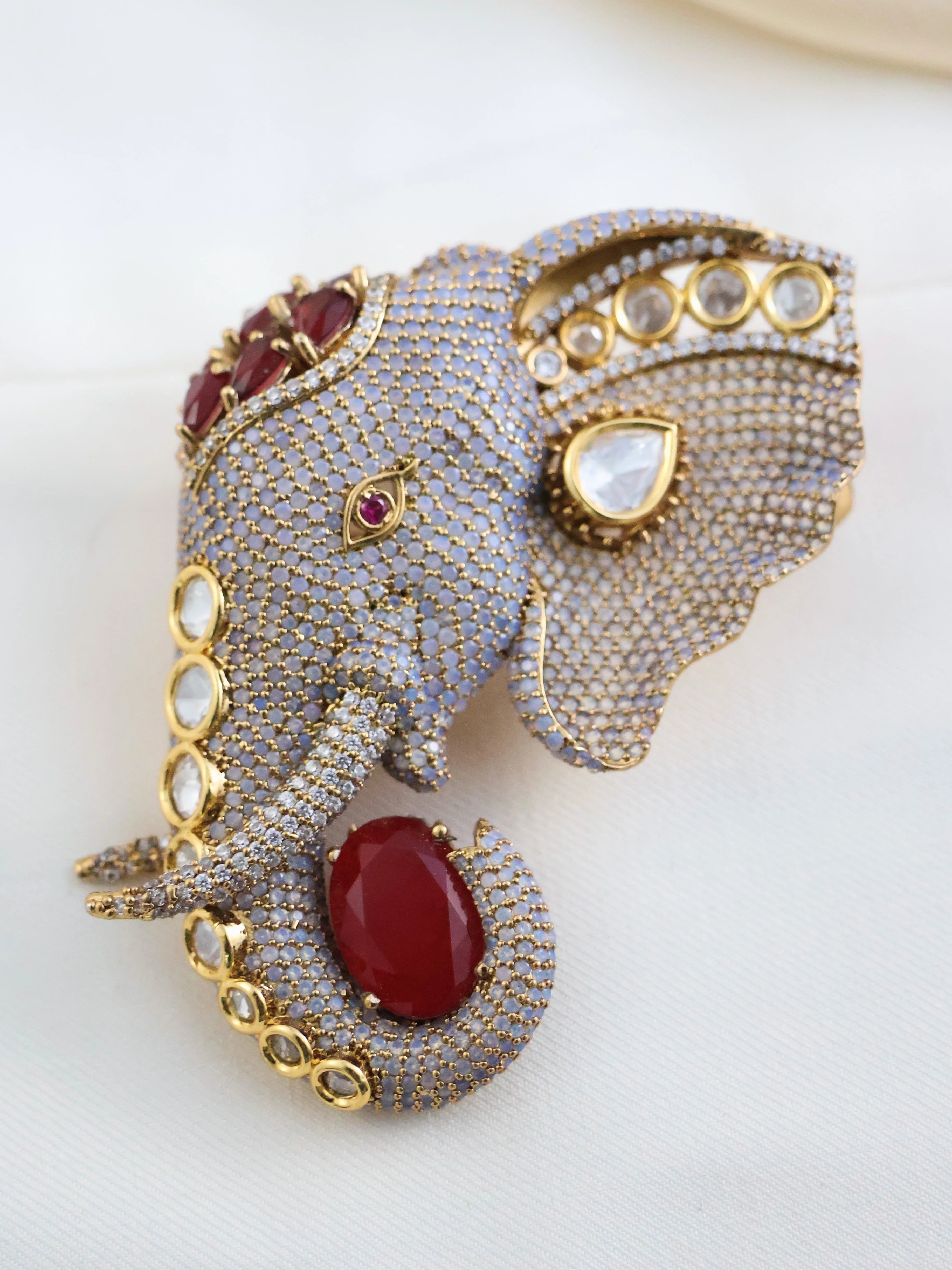 Elephant Statement Brooch – Handcrafted Luxury - Image 5