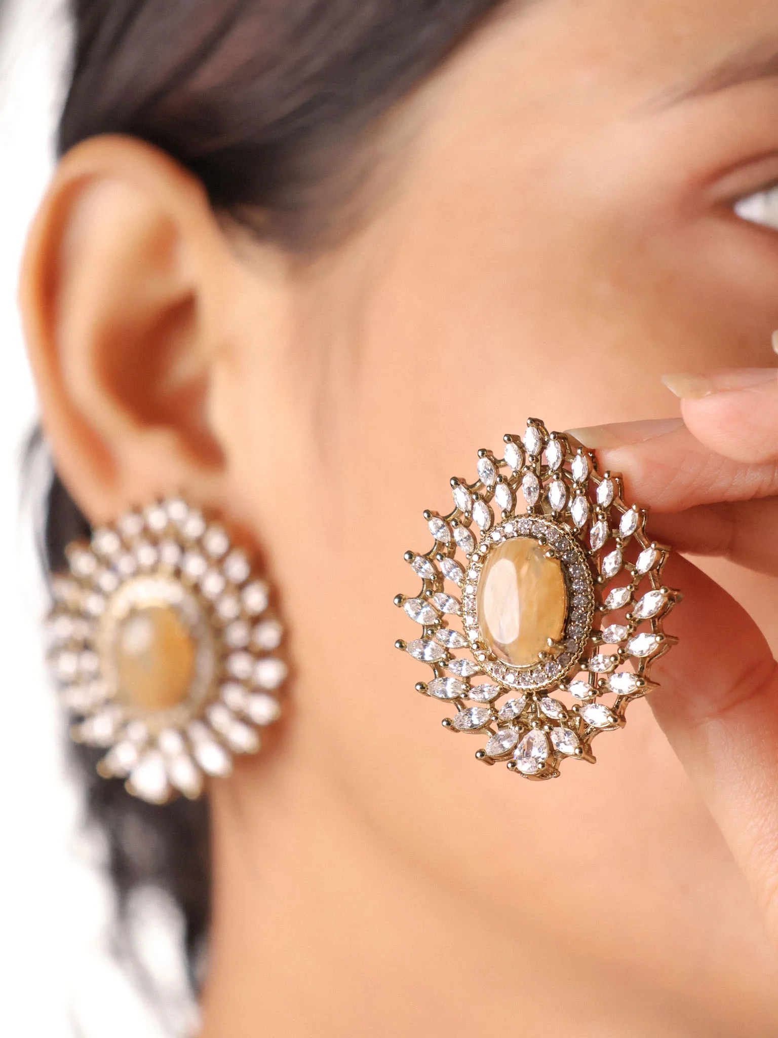 Victorian  Statement Studs - Image 4