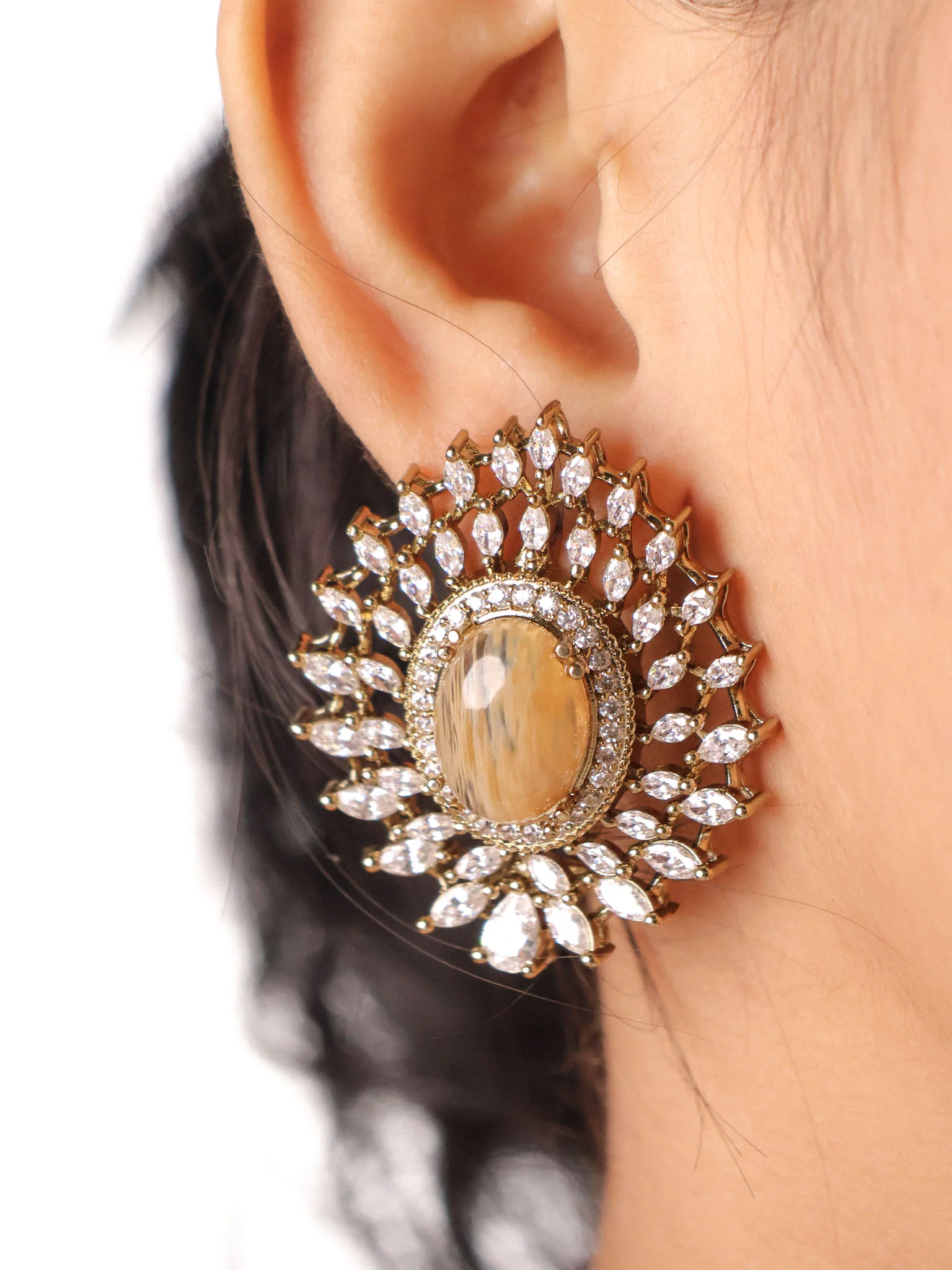 Victorian  Statement Studs - Image 5