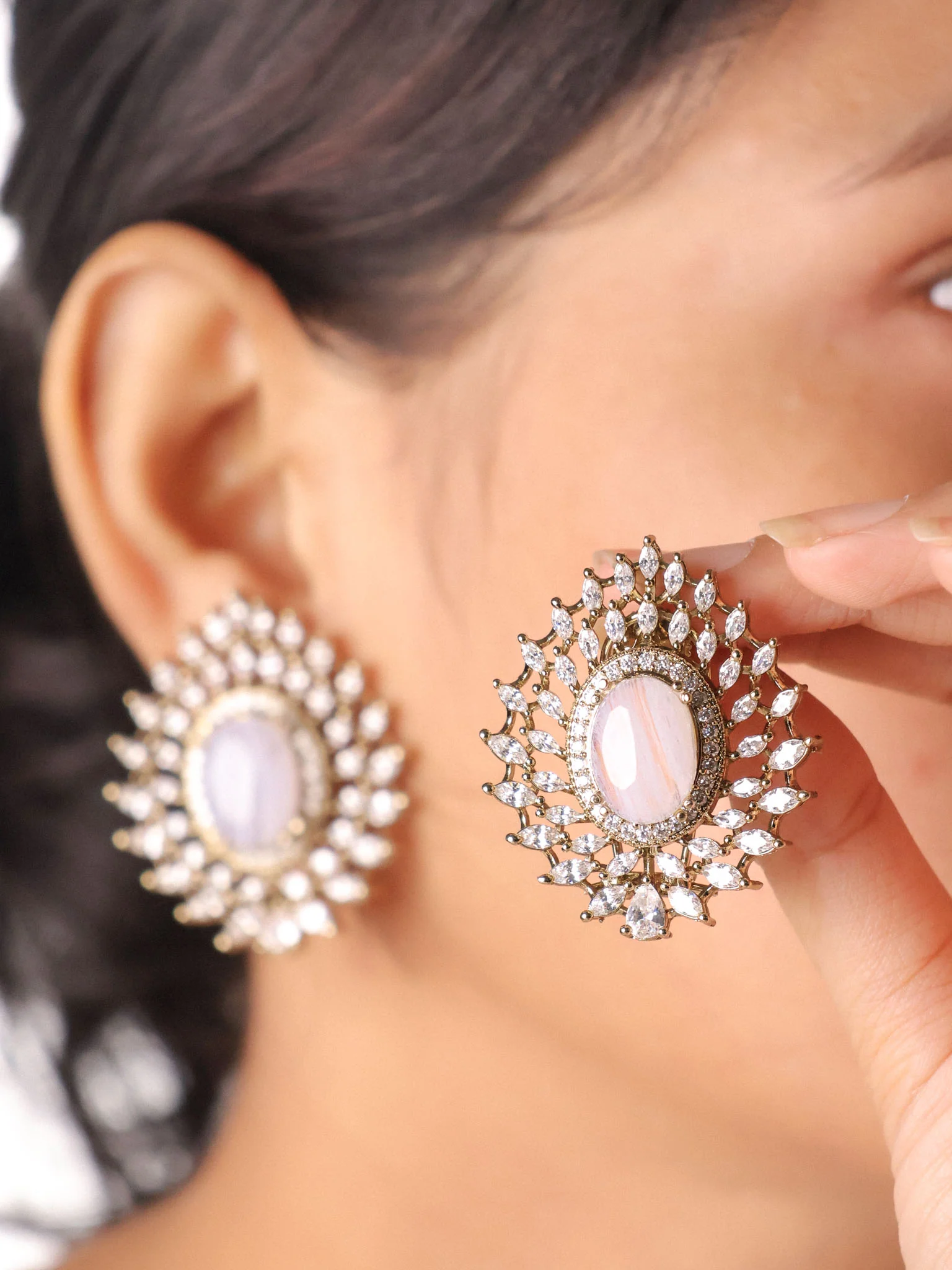Victorian  Statement Studs - Image 6