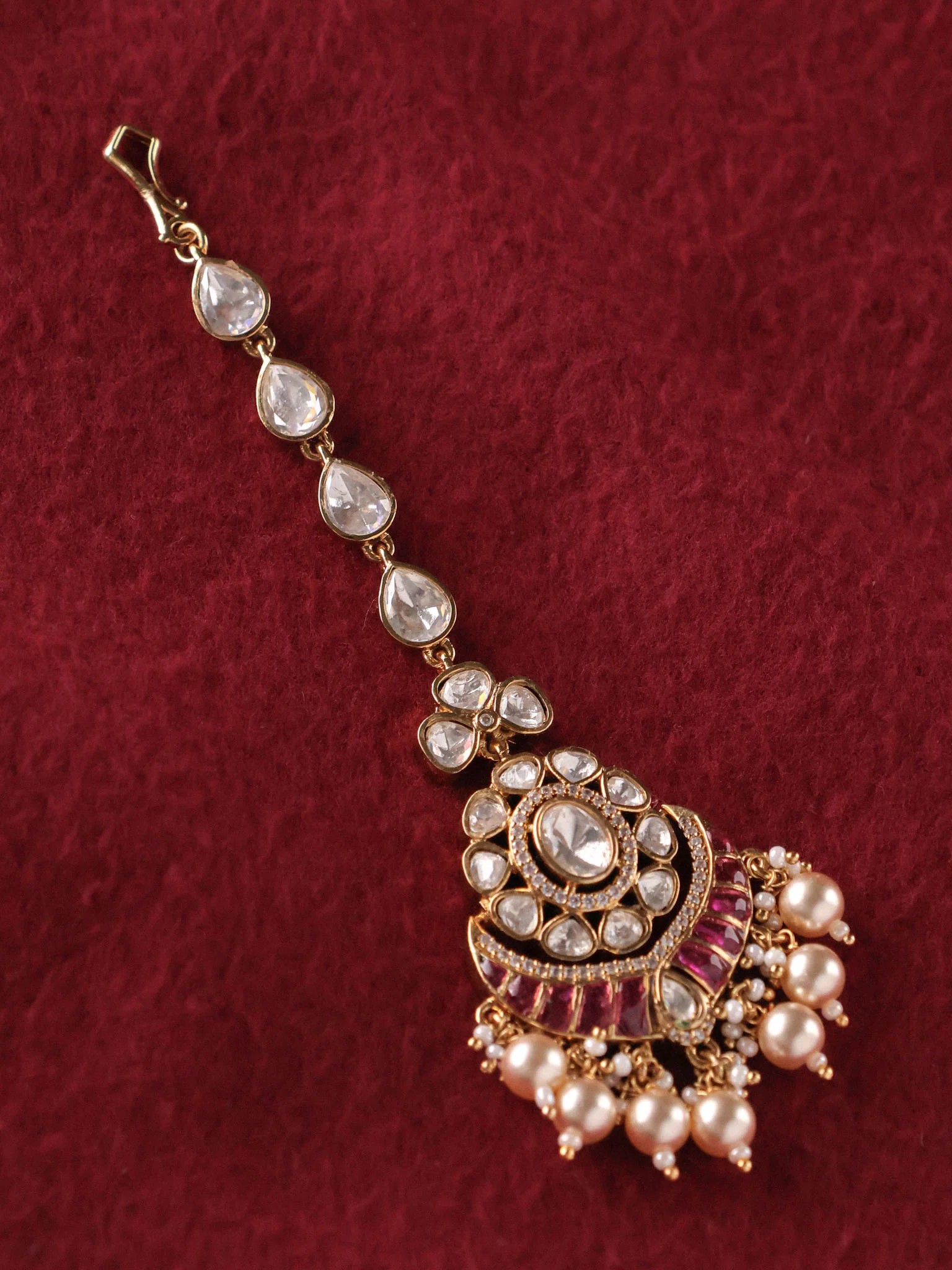 Emerald Rajwada Polki Grandeur Choker - Image 7
