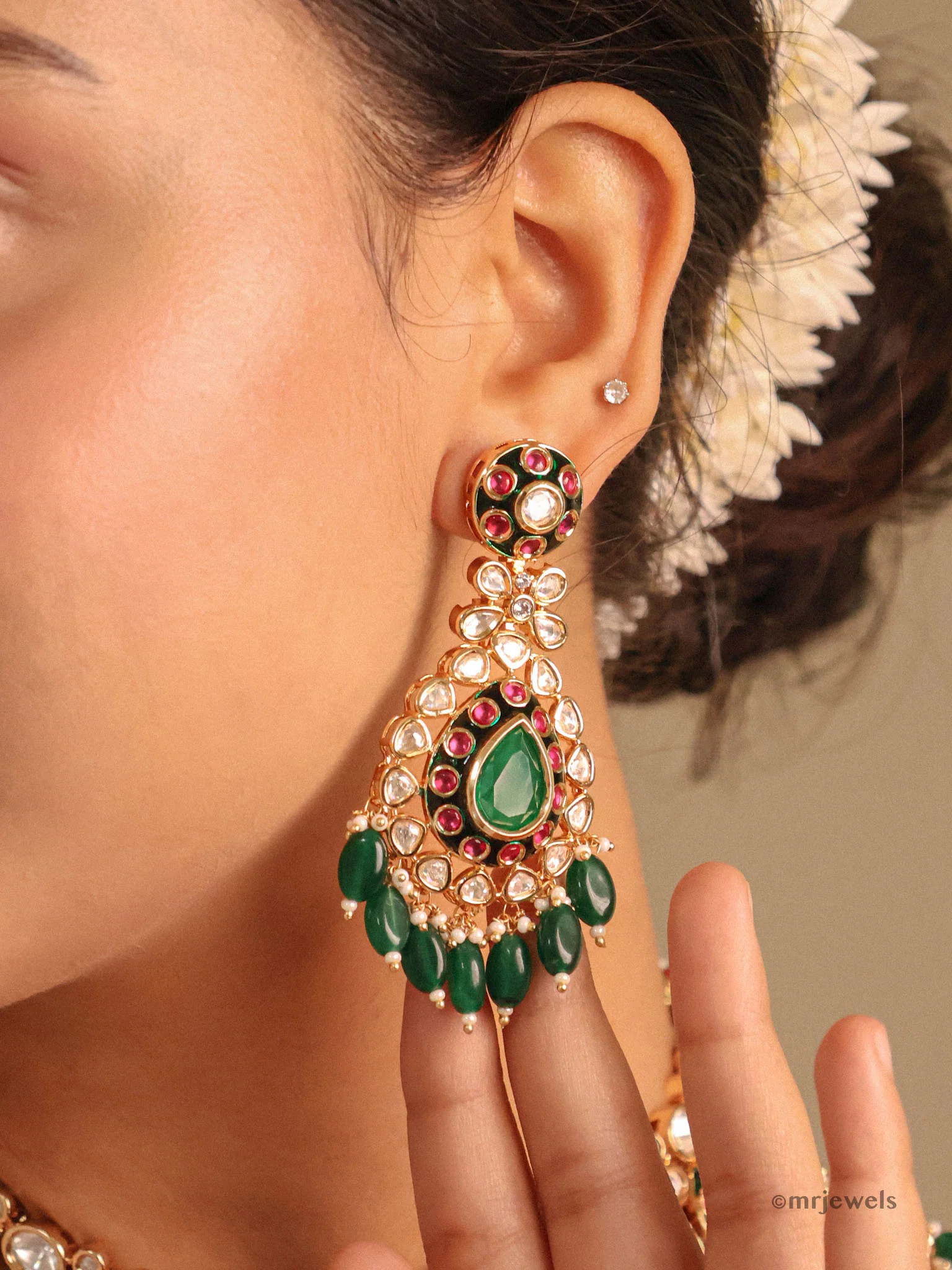 Emerald Royale Polki Set - Image 3