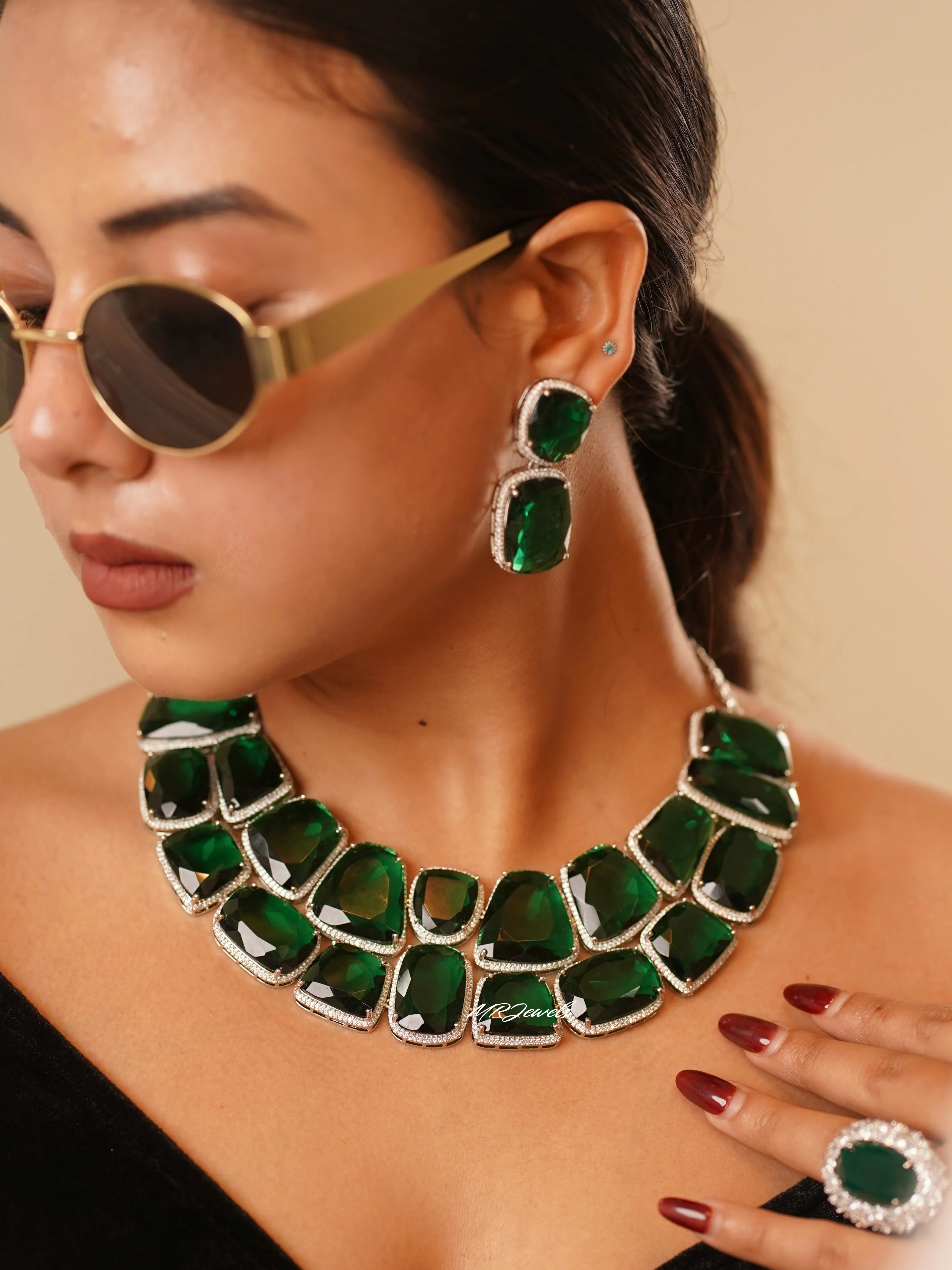 Emerald Statement Luxe Set