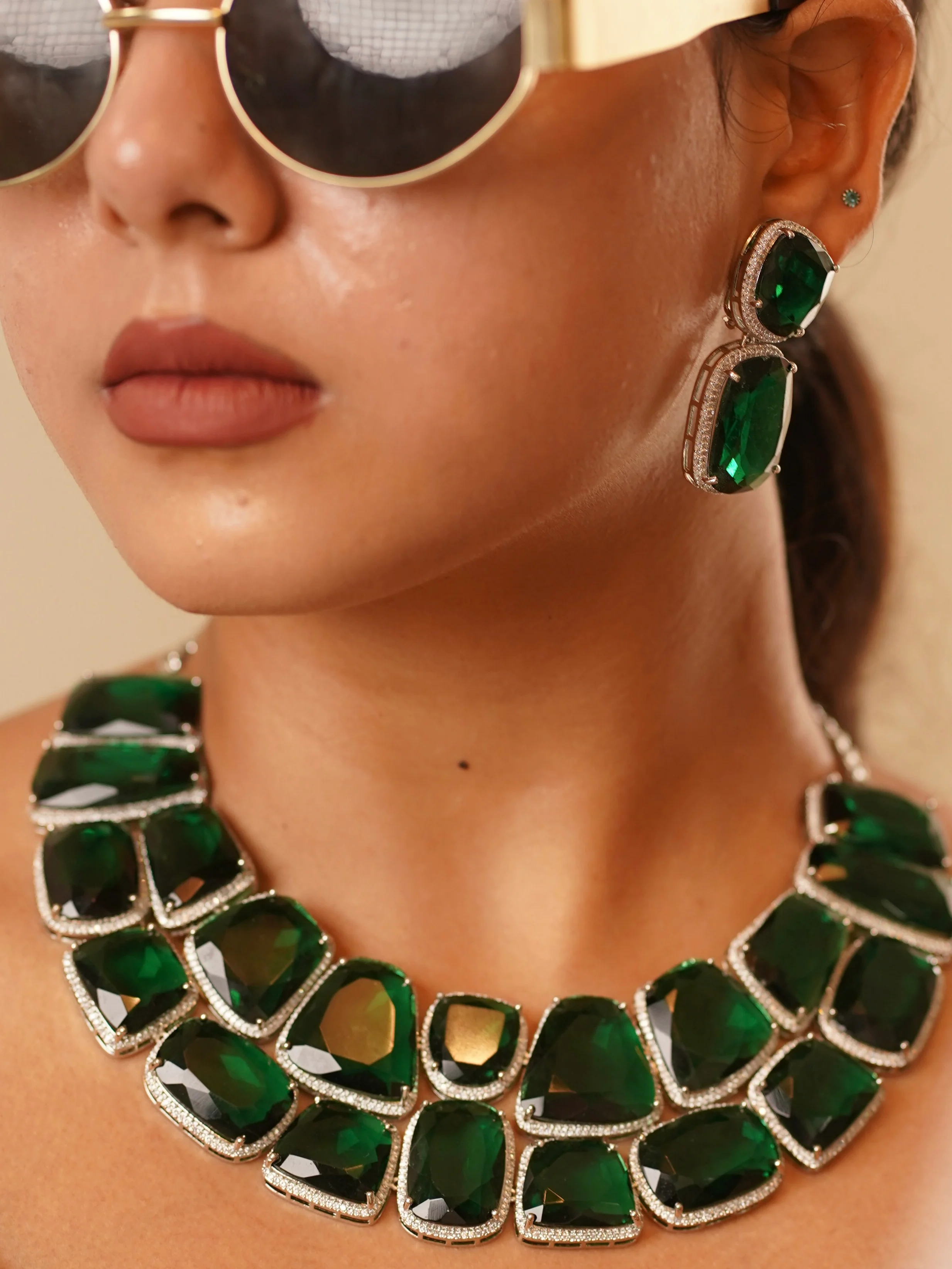Emerald Statement Luxe Set - Image 2